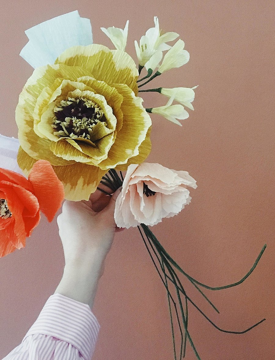 Studio About - PAPER FLOWER, AFRICAN LILY - kuivatatud lilled - yellow - 4
