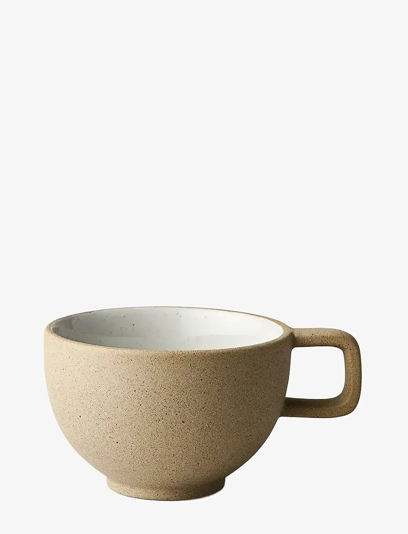 Studio About - CLAYWARE, COFFEE CUP, 2 PCS - kaffetassen - sand/grey - 0