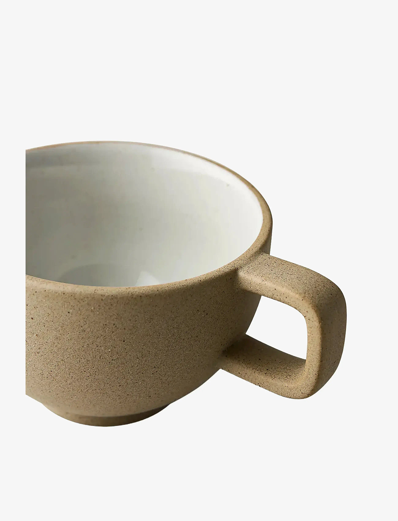 Studio About - CLAYWARE, COFFEE CUP, 2 PCS - kaffetassen - sand/grey - 1