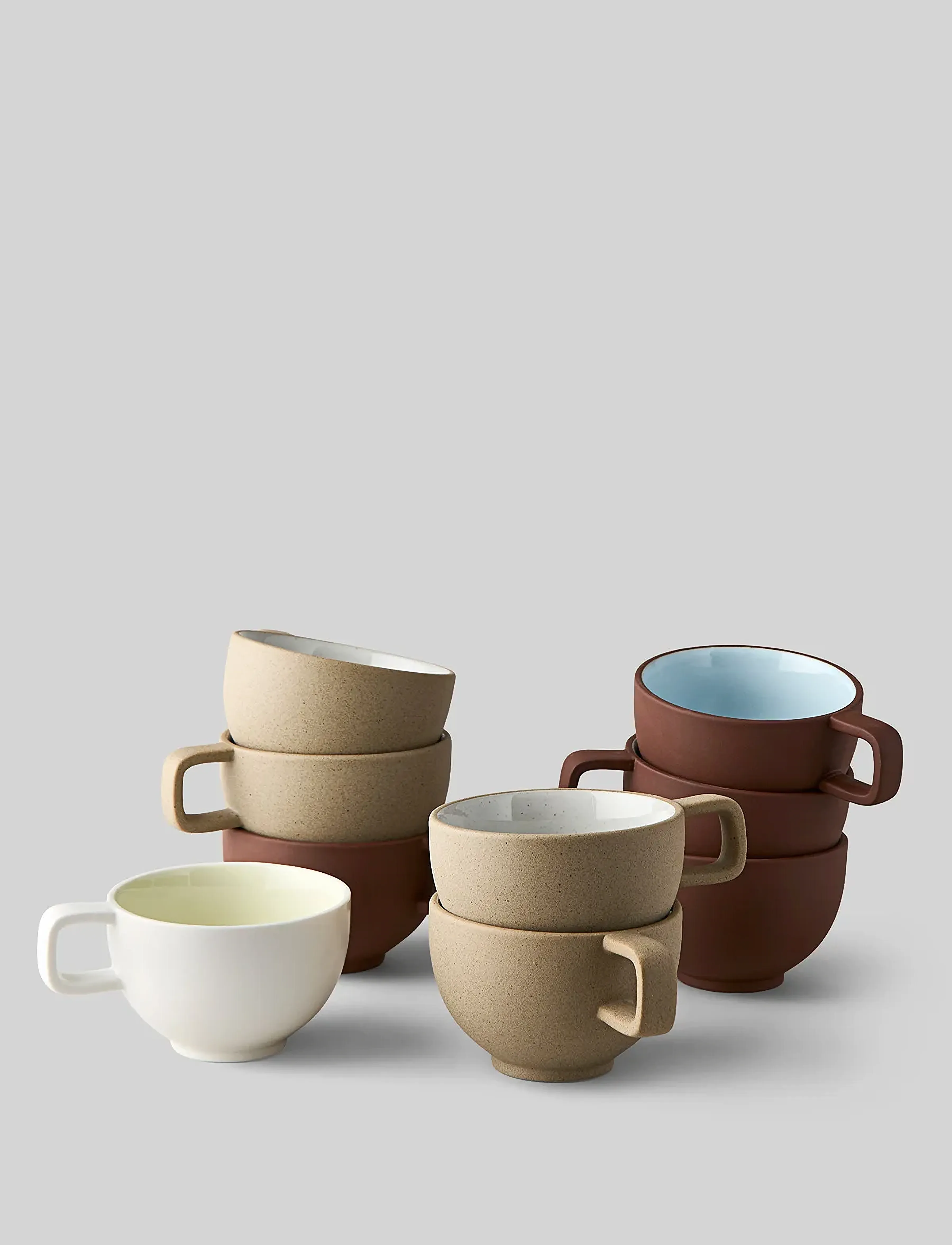 Studio About Clayware, Coffee Cup, 2 Pcs, 25 CL, Cups & Mugs, Braun - Cups, Homeware