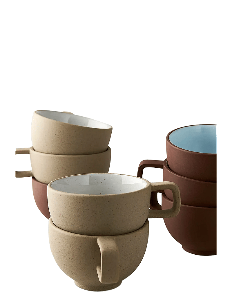 Studio About - CLAYWARE, COFFEE CUP, 2 PCS - die niedrigsten preise - sand/grey - 2