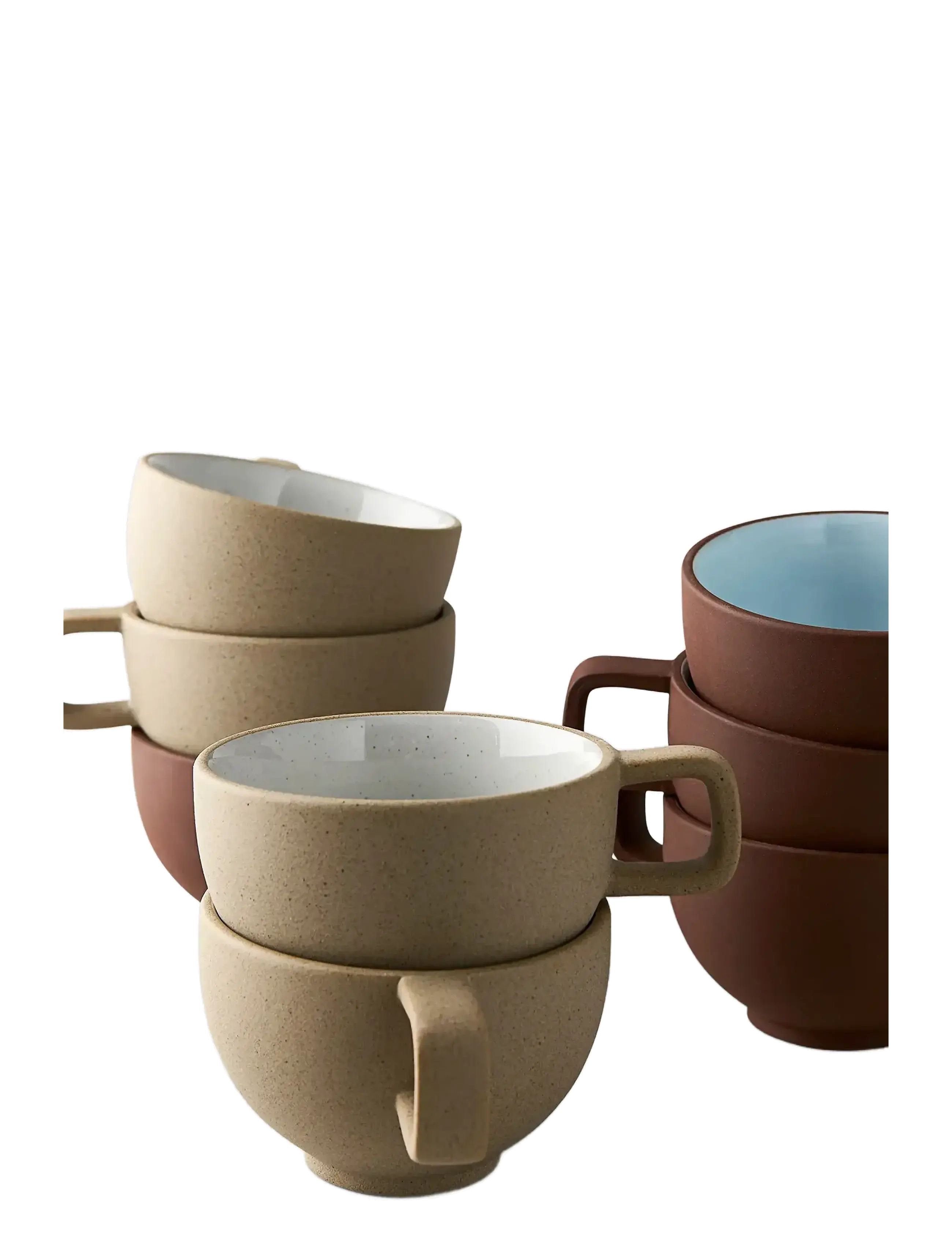 Studio About - CLAYWARE, COFFEE CUP, 2 PCS - die niedrigsten preise - sand/grey - 2