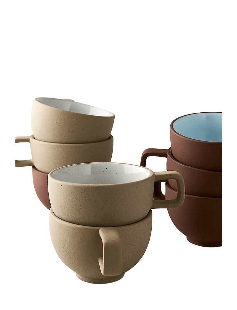 Studio About - CLAYWARE, COFFEE CUP, 2 PCS - die niedrigsten preise - terracotta/blue - 2