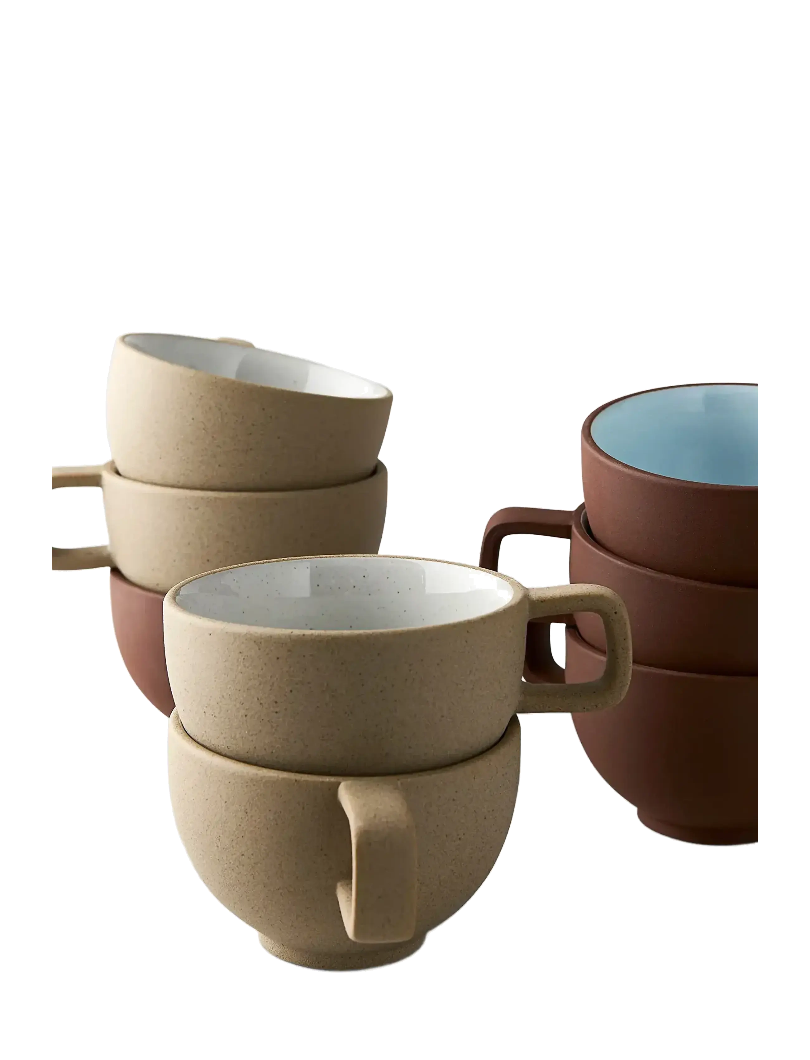 Studio About - CLAYWARE, COFFEE CUP, 2 PCS - najniższe ceny - terracotta/blue - 2