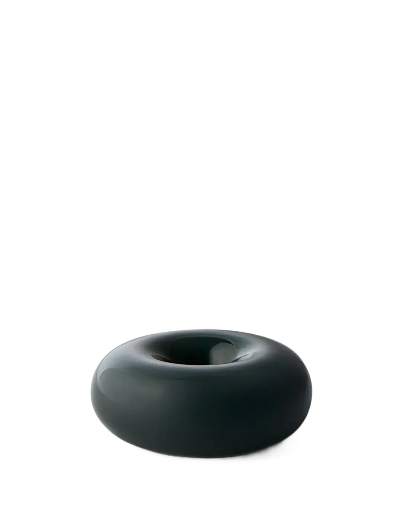 BOB CANDLE HOLDER, SMALL, DARK GREEN - DARK GREEN