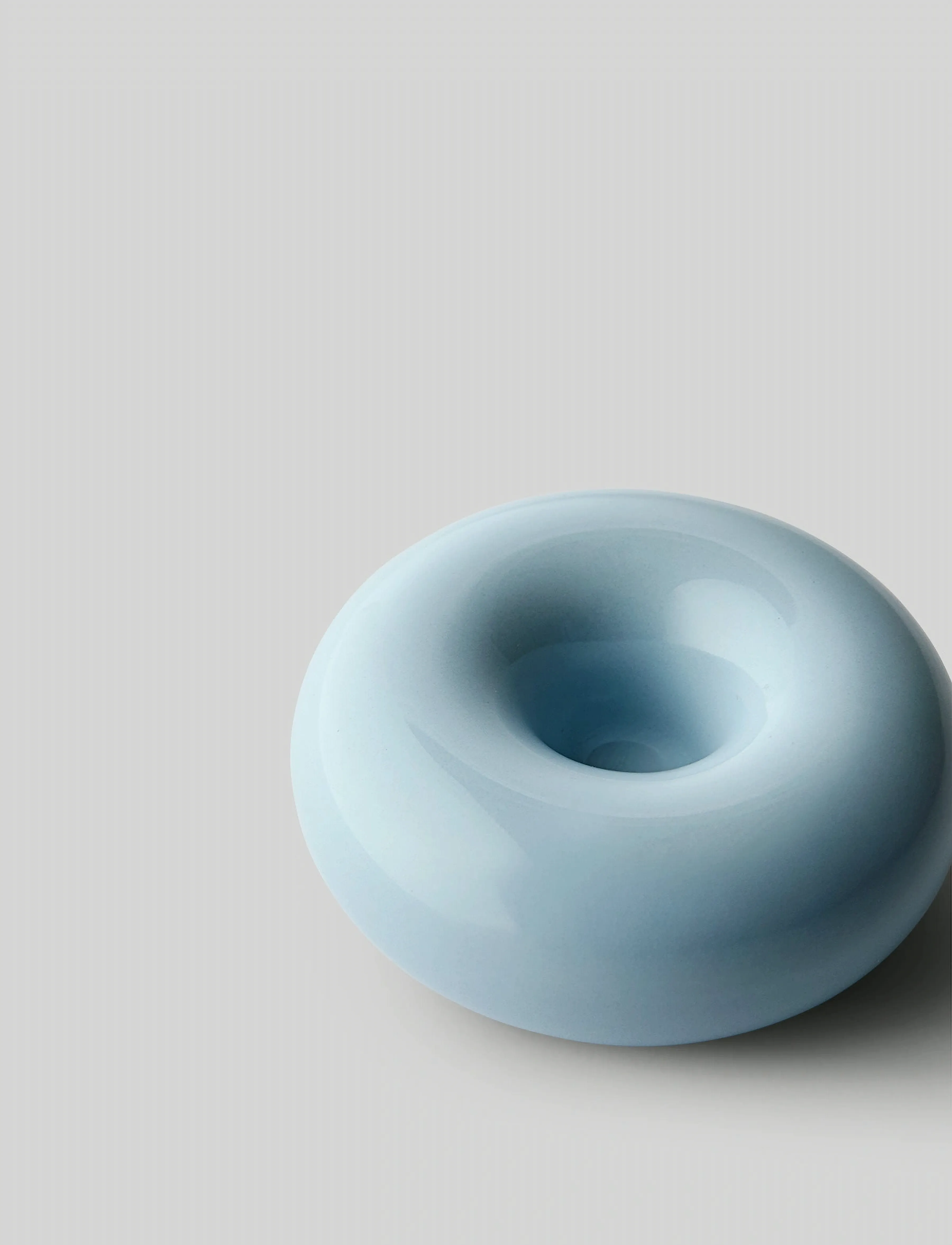 Studio About - BOB CANDLE HOLDER, SMALL, LIGHT BLUE - Žvakidės - light blue - 2
