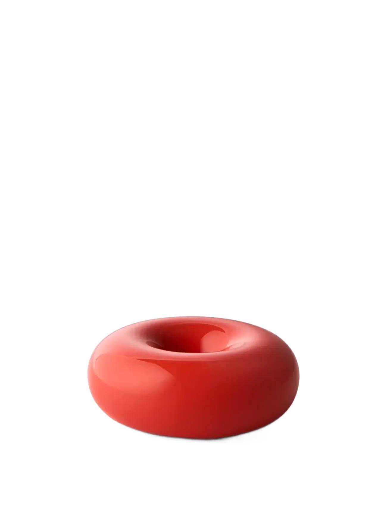 BOB CANDLE HOLDER, SMALL, RED - RED