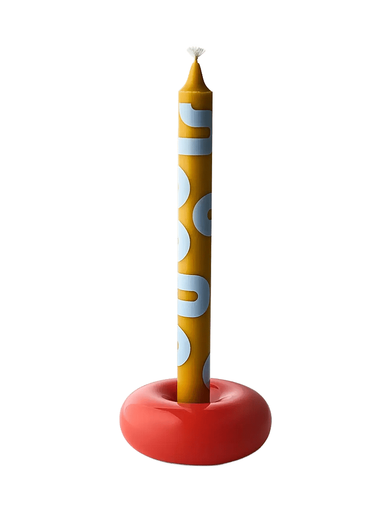 Studio About - BOB CANDLE HOLDER, SMALL, RED - kerzenständer - red - 1