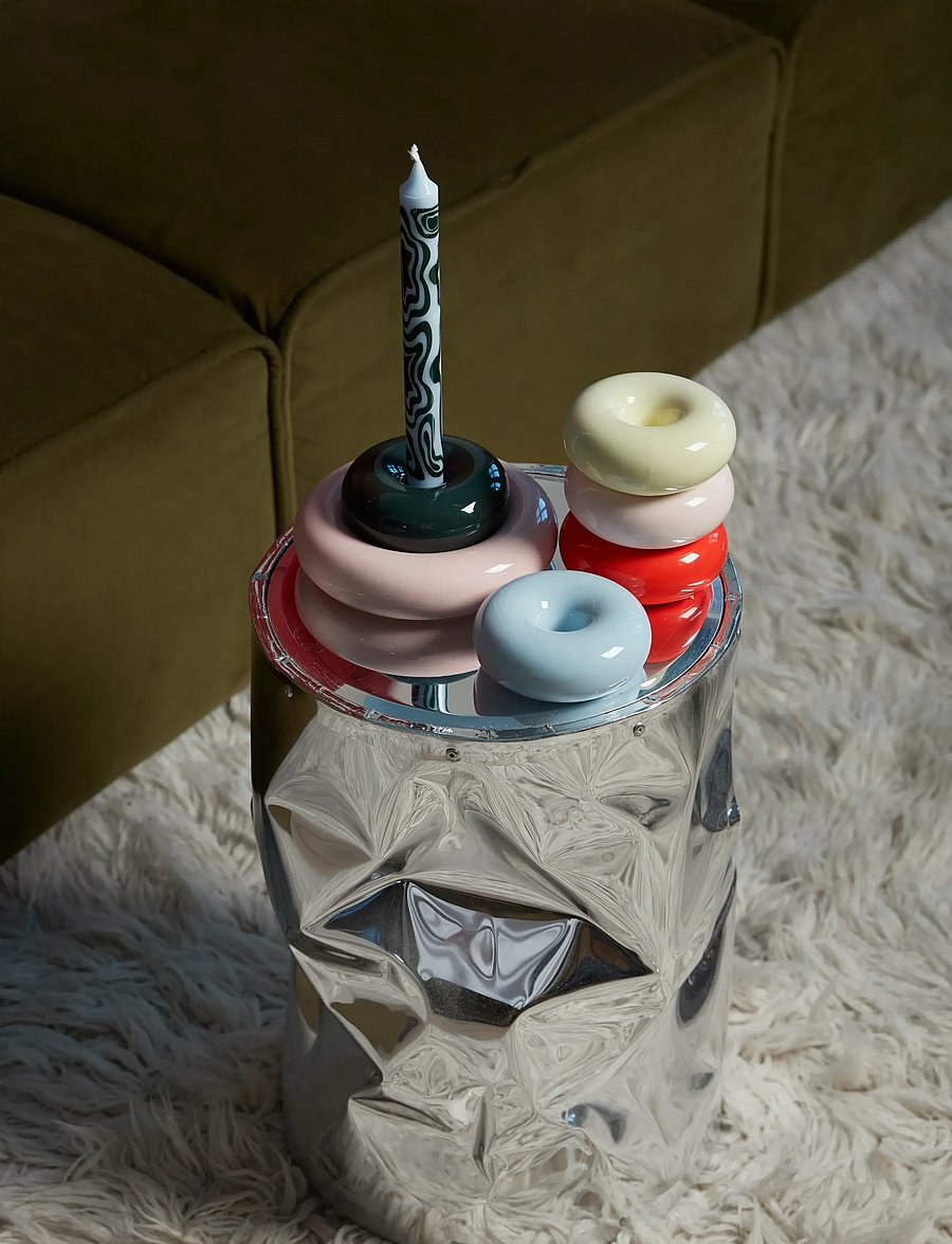 Studio About - BOB CANDLE HOLDER, SMALL, ROSE - küünlajalad - rose - 3