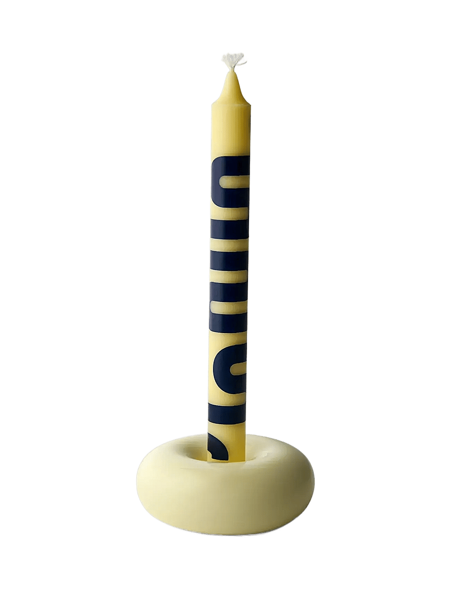 Studio About - BOB CANDLE HOLDER, SMALL, YELLOW - kerzenständer - yellow - 2
