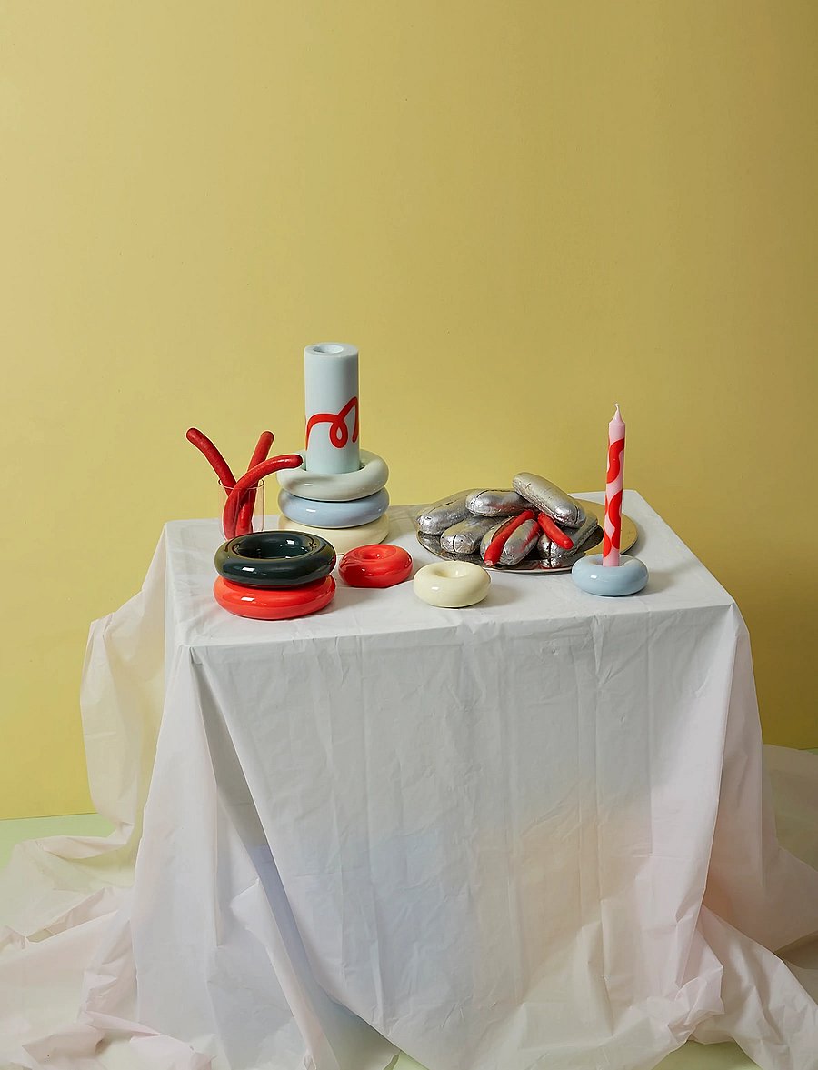 Studio About - BOB CANDLE HOLDER, SMALL, YELLOW - kerzenständer - yellow - 5