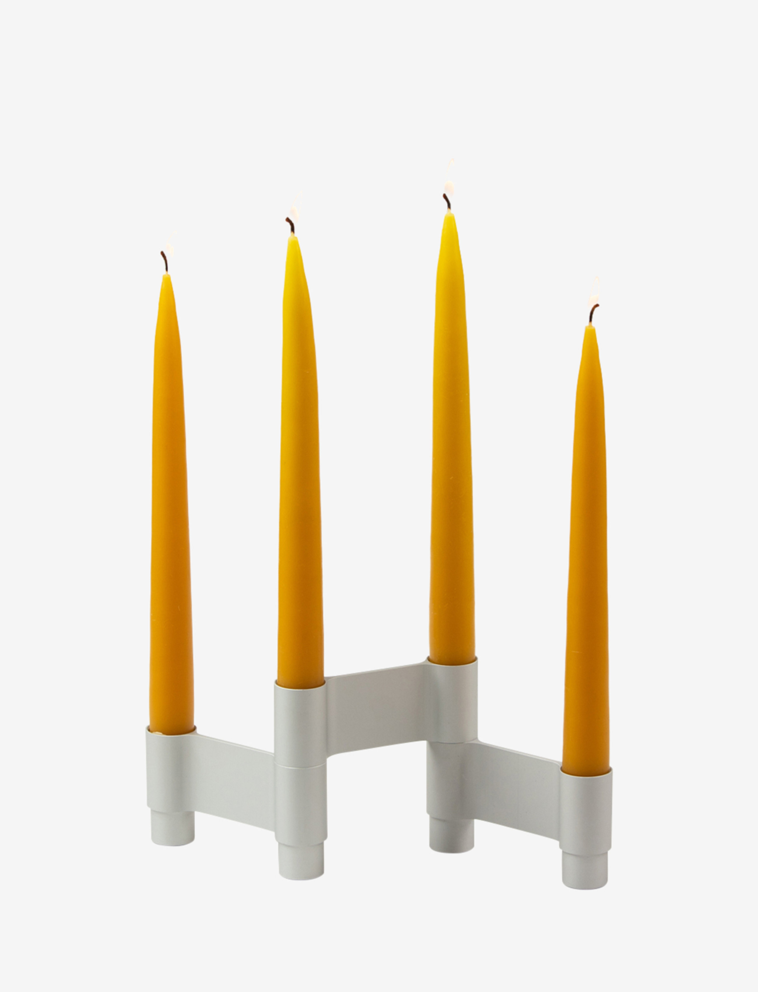 LINK, CANDLE HOLDER - MATT SILVER