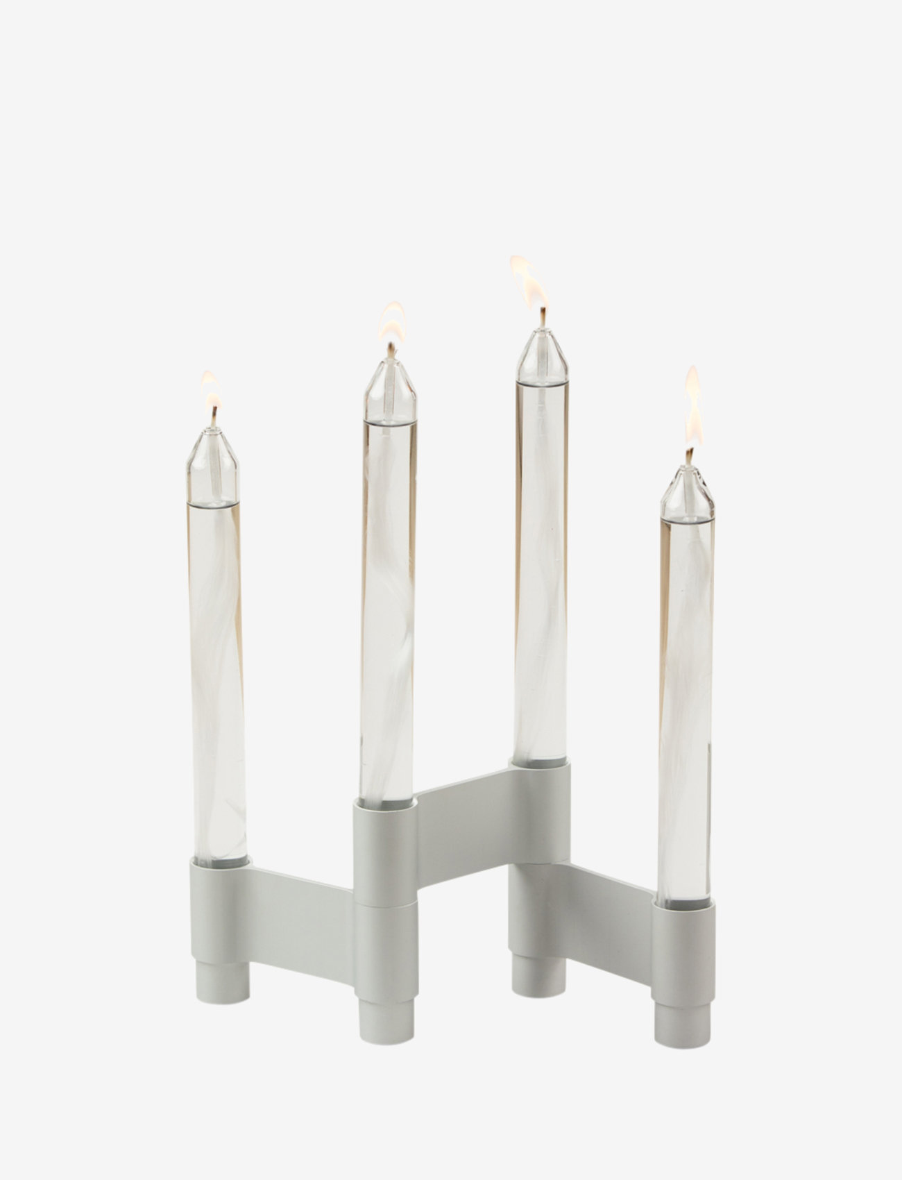 Studio About - LINK, CANDLE HOLDER - köp efter pris - matt silver - 1