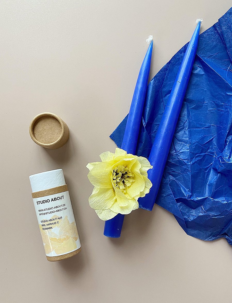 Studio About - PAPER FLOWER, DAHLIA - kuivatatud lilled - yellow - 0