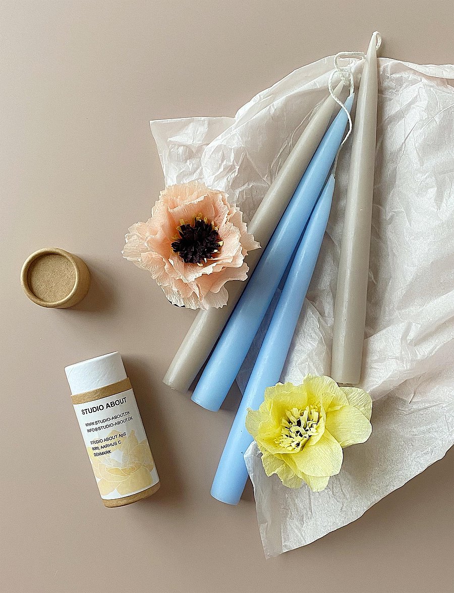 Studio About - PAPER FLOWER, DAHLIA - kuivatatud lilled - yellow - 2