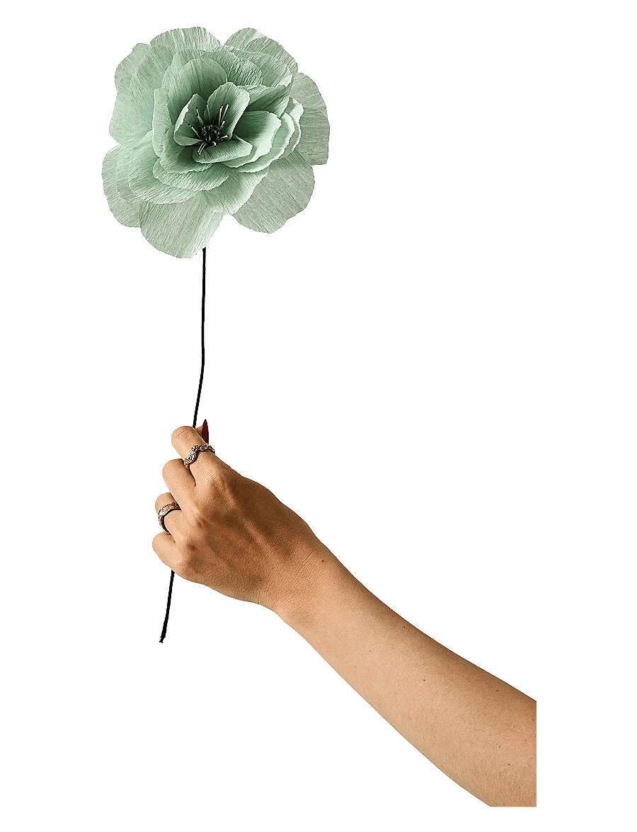 Studio About - PAPER FLOWER, ROSA LA PALOMA GRANDE, MINT - sõbrapäeva kingitused - mint - 1