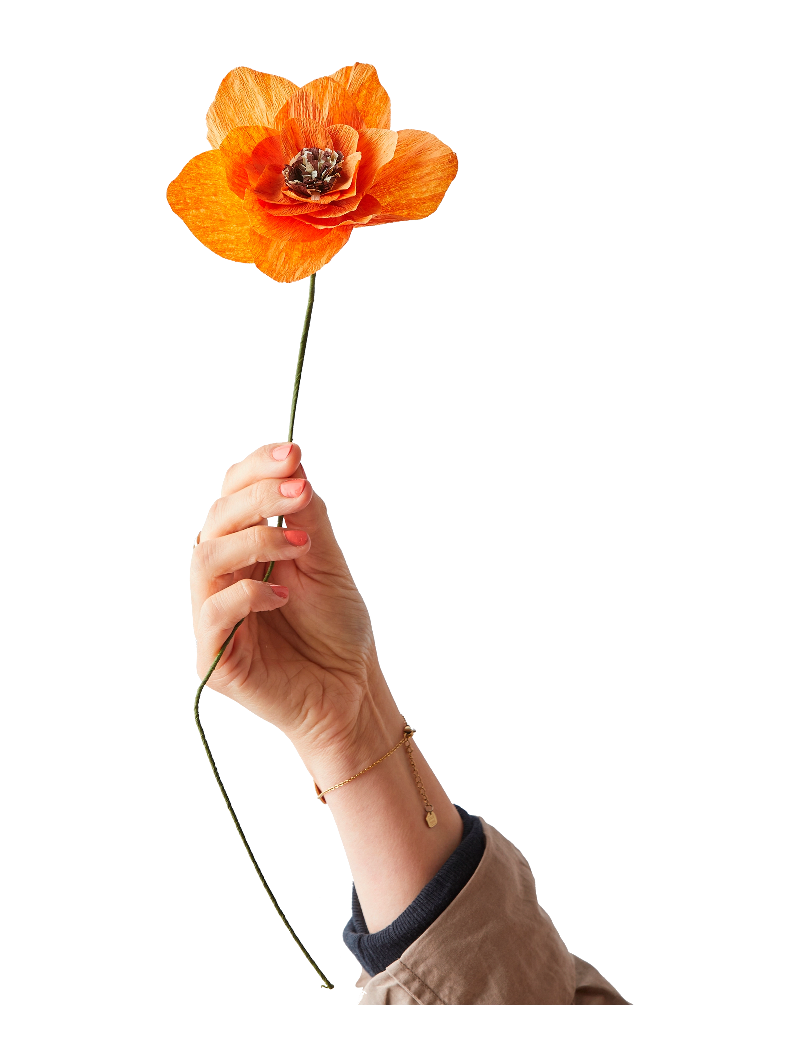 STUDIO ABOUT Paper Flower Orange - L:43.0CM - Unisex