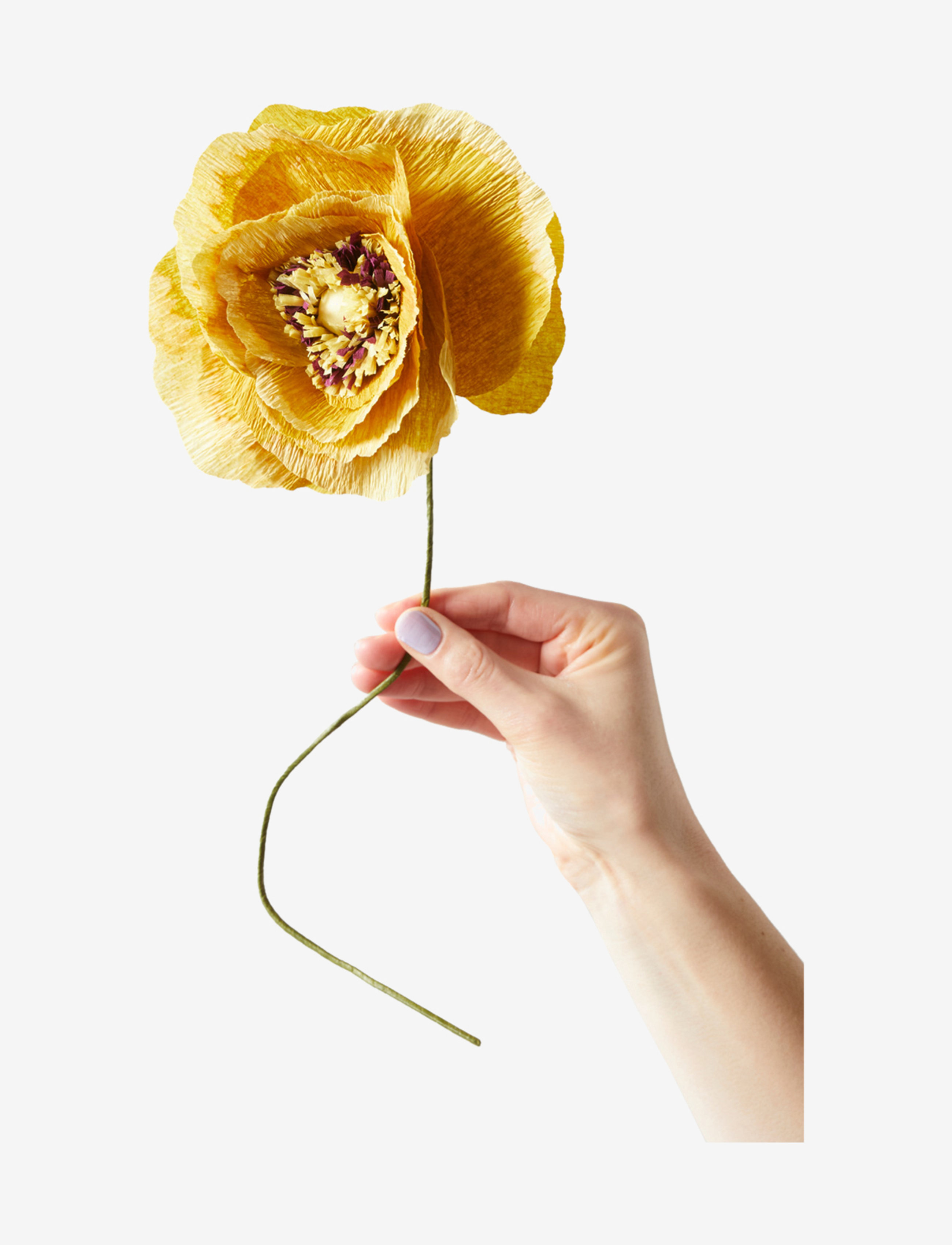 STUDIO ABOUT Paper Flower Gelb - L:44CM - Unisex