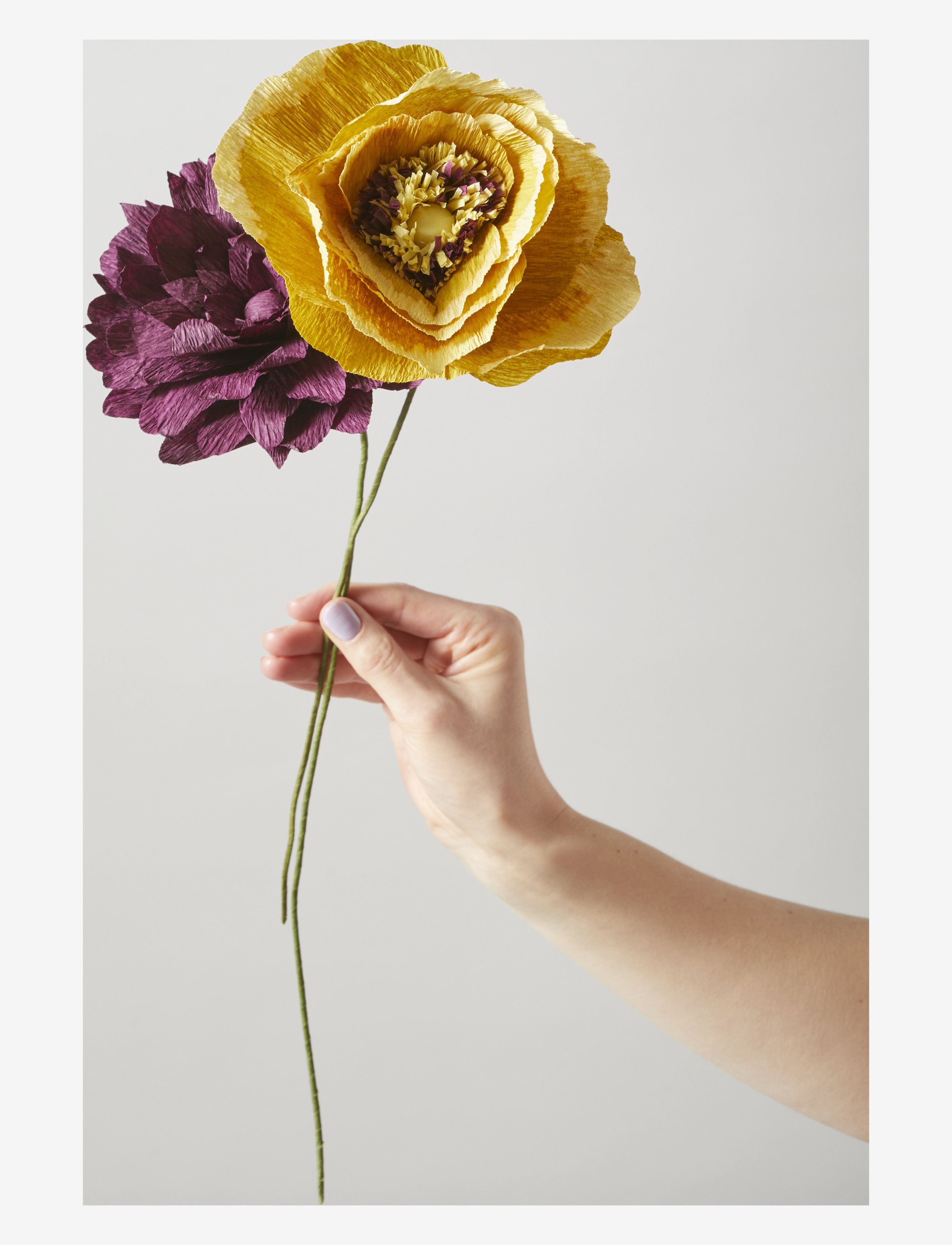 Studio About - PAPER FLOWER - laveste priser - ochra - 1
