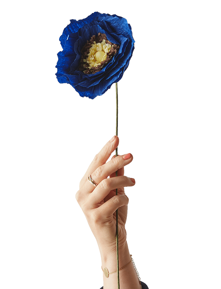 Studio About - PAPER FLOWER - dirbtinės gėlės - blue - 1