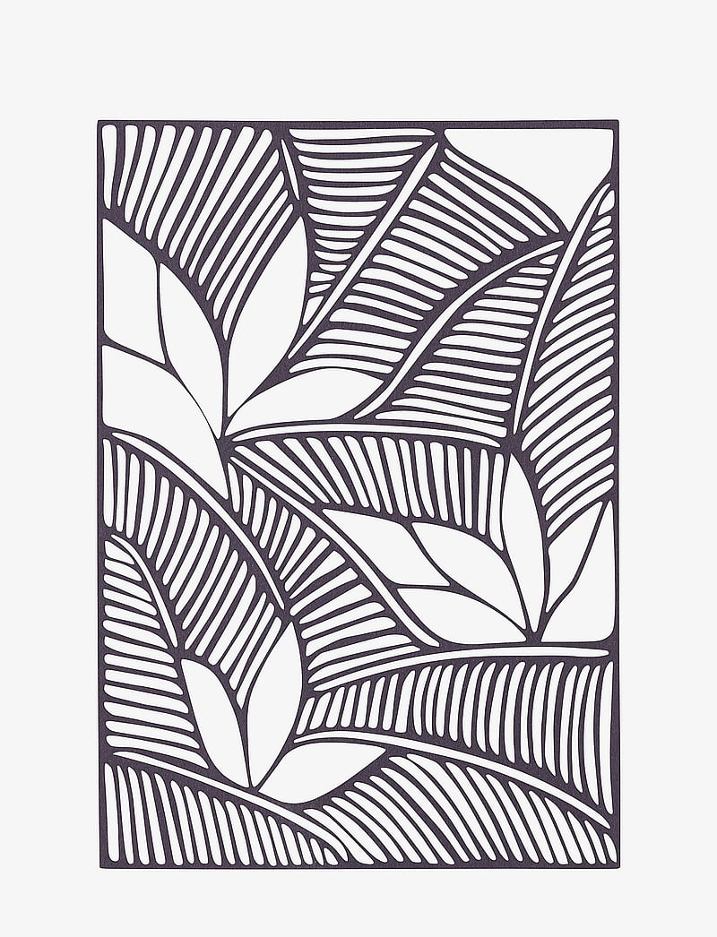 Studio About - PAPERCUT, A5, ORGANIC, RECTANGLE - botaanika - aubergine - 1