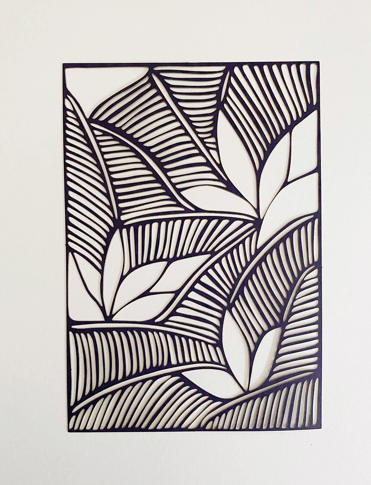 Studio About Papercut, A5, Organic, Rectangle, 14.8X21 cm, Purple, Plakater > Botaniske, Unisex