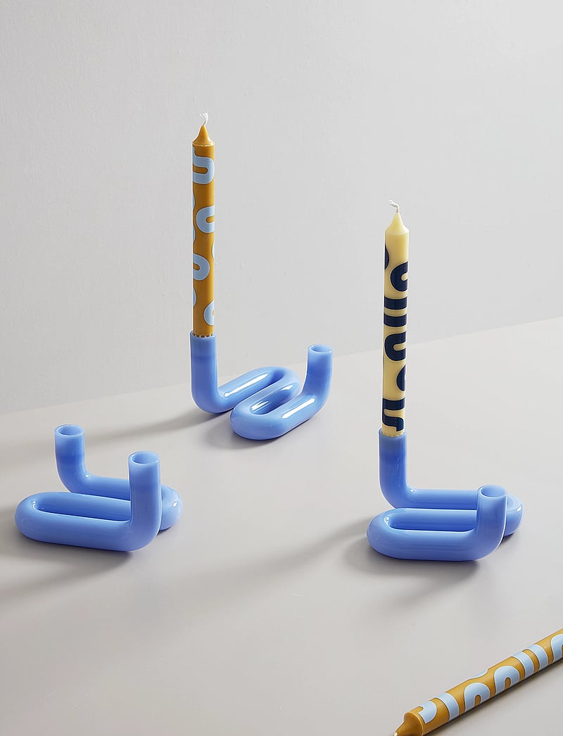 Studio About - WAVE - kerzenständer - milk blue - 4