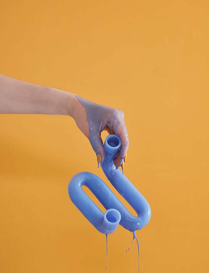 Studio About - WAVE - kerzenständer - milk blue - 5