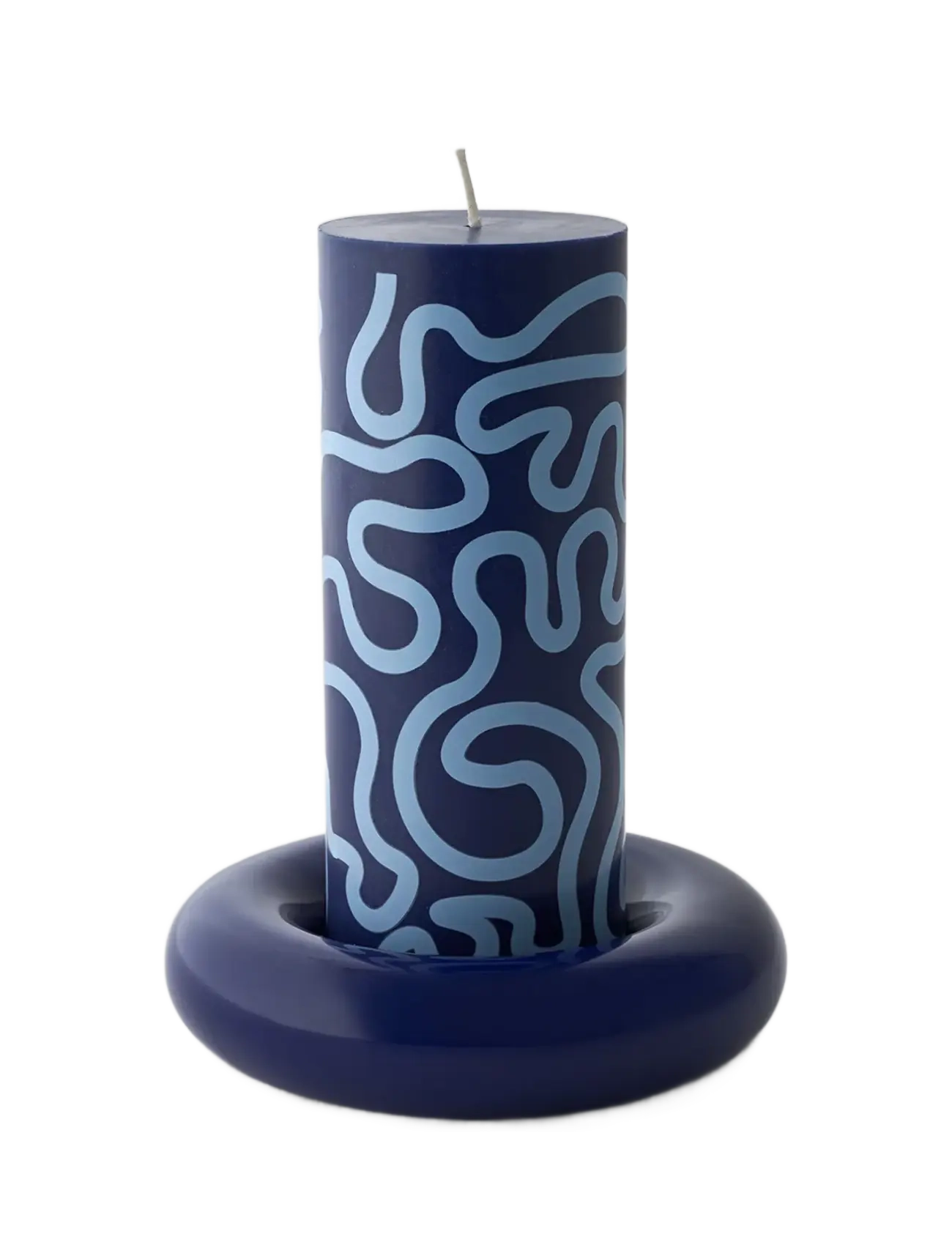 Studio About - BOB CANDLE HOLDER, LARGE, DARK BLUE - køb efter pris - dark blue - 2