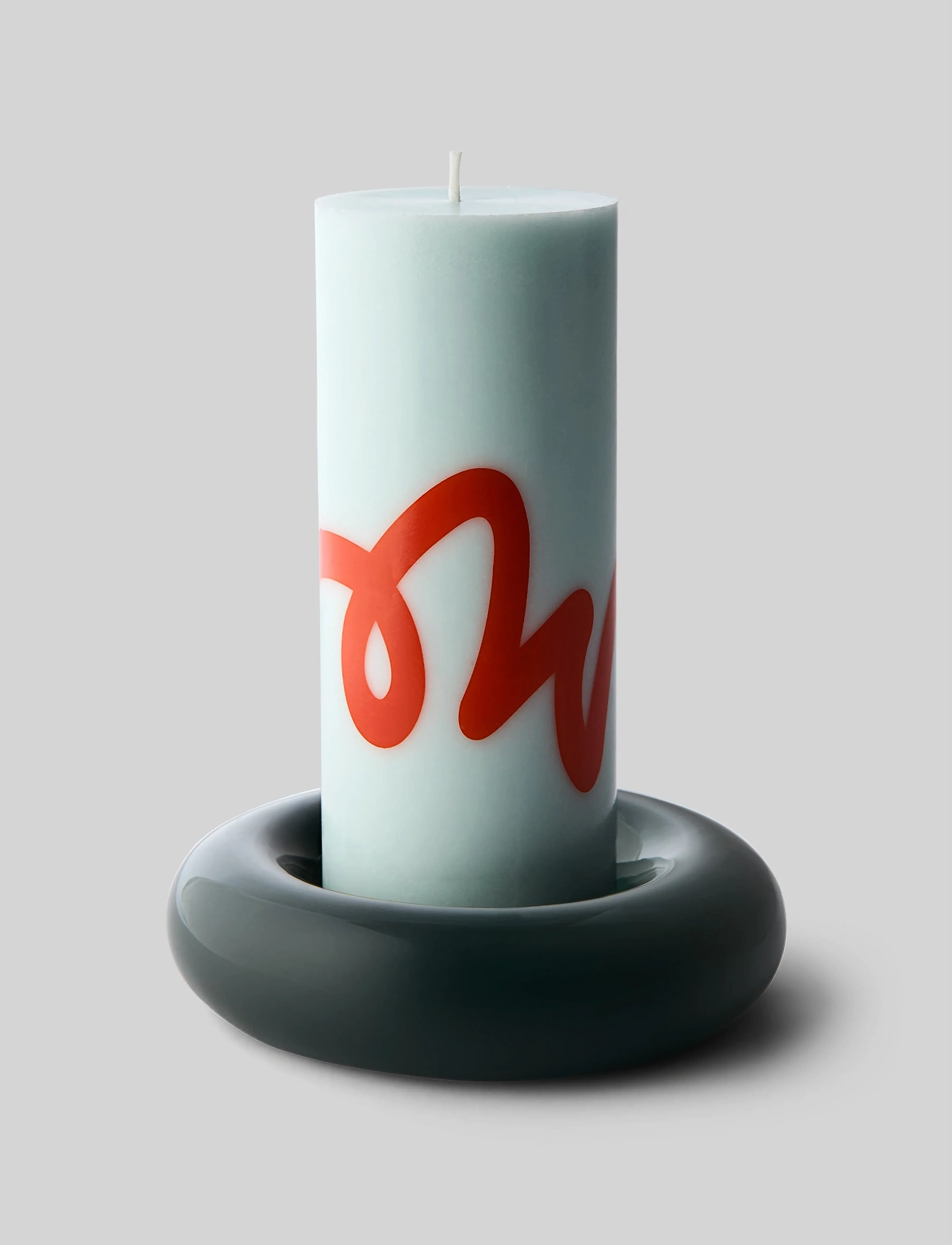 Studio About Bob Candle Holder, Large, Dark Green, Ø 16 cm, Candlesticks & Lanterns, Grün - Candlesticks, Homeware