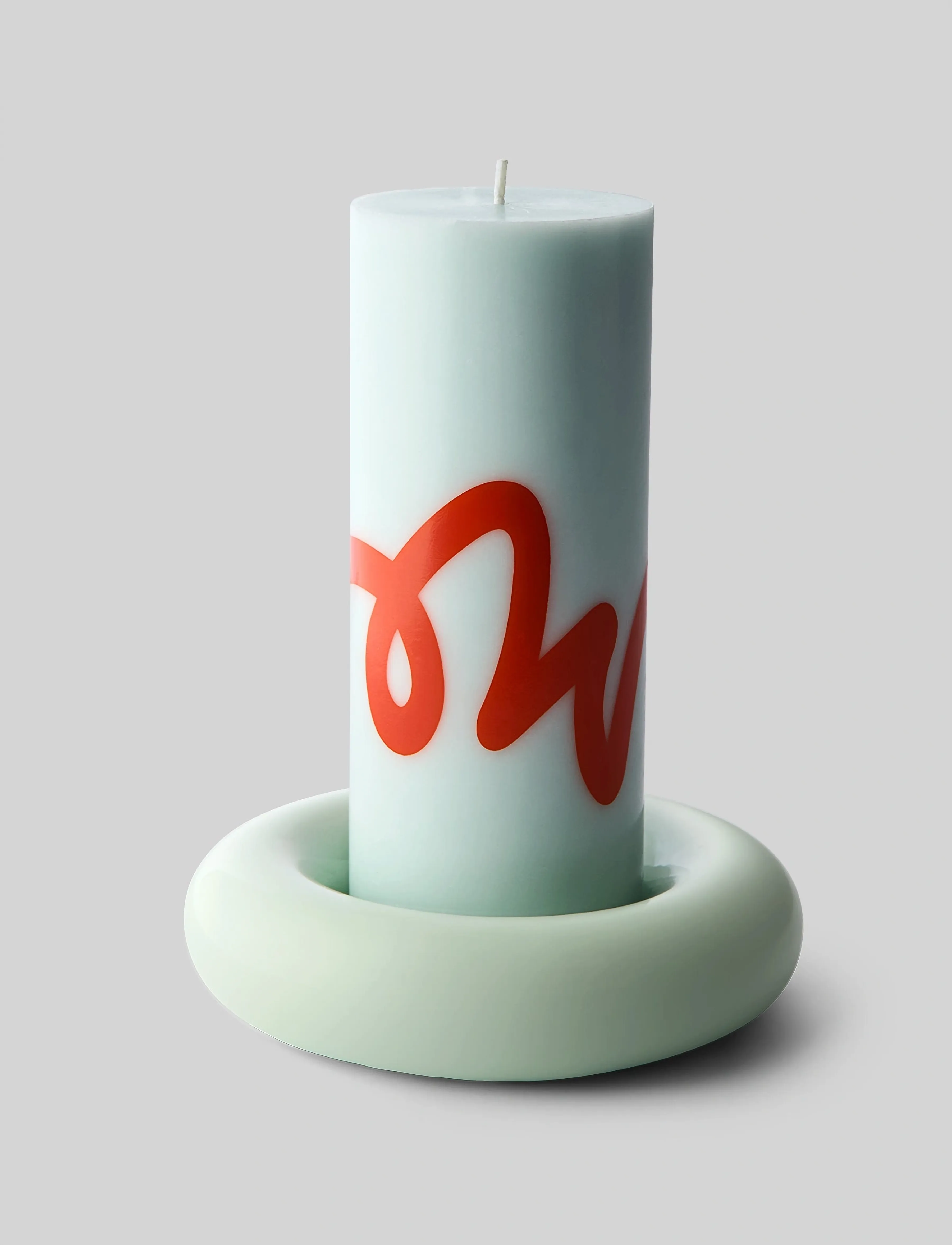 Studio About Bob Candle Holder, Large, Mint, Ø 16 cm, Candlesticks & Lanterns, Grün - Candlesticks, Homeware