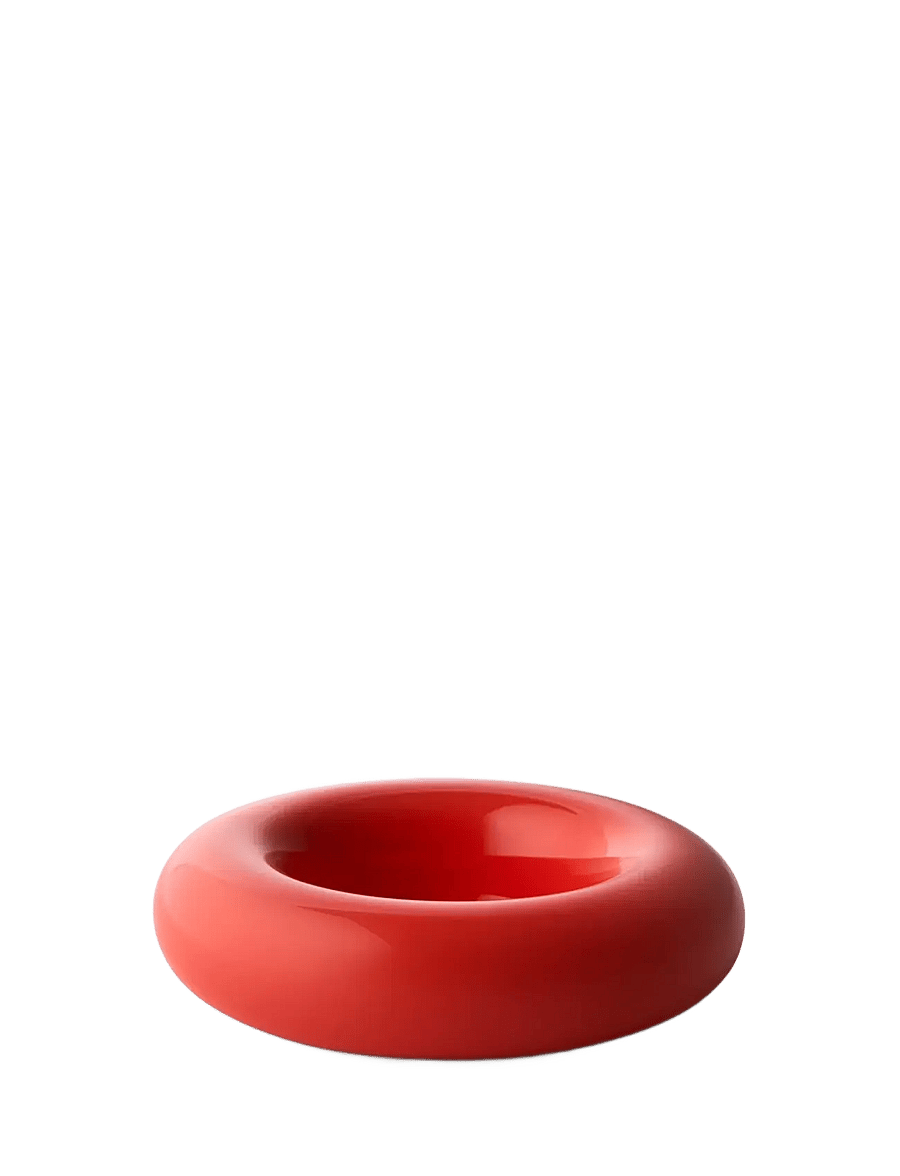 Studio About - BOB CANDLE HOLDER, LARGE, RED - madalaimad hinnad - red - 0