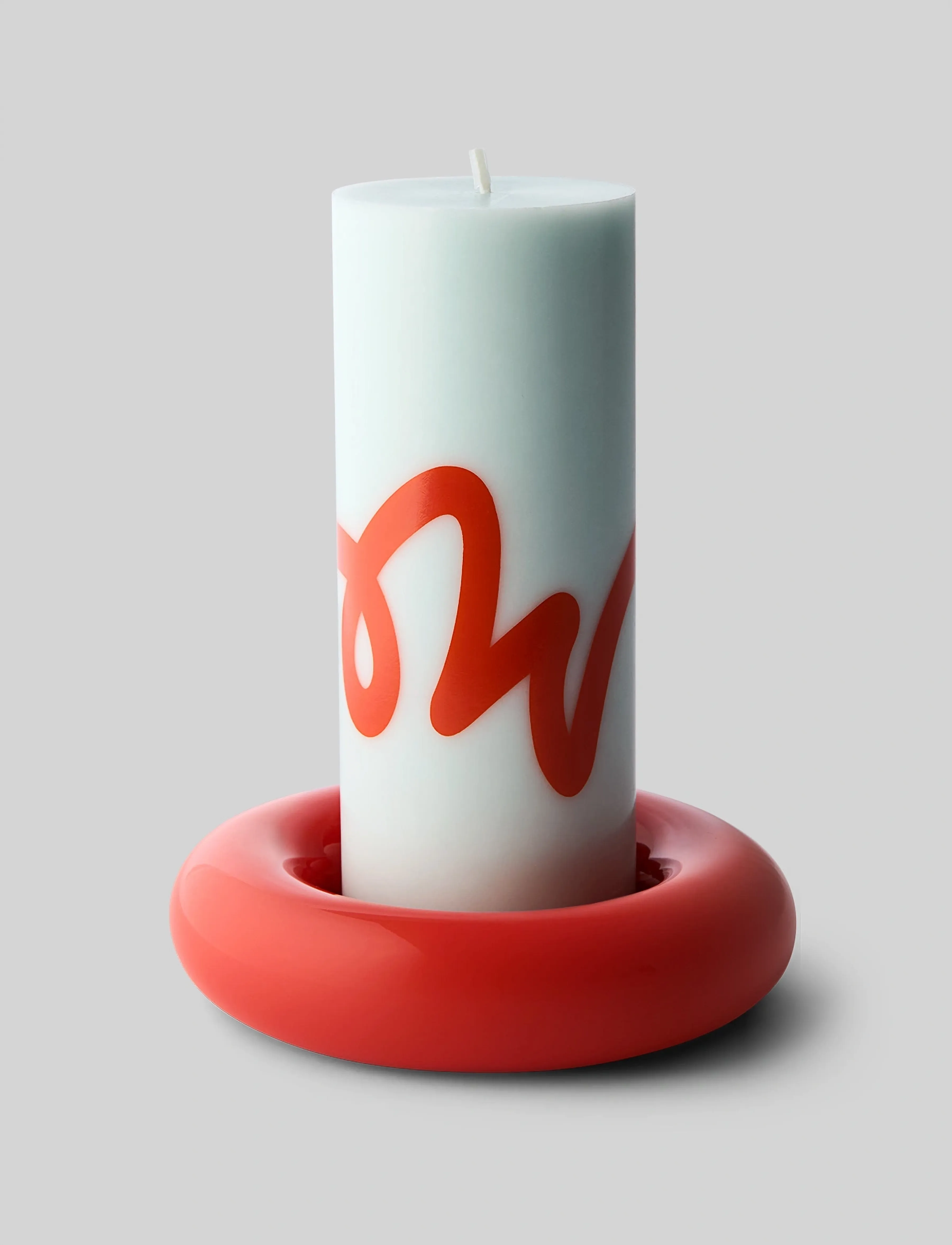 Studio About Bob Candle Holder, Large, Red, Ø 16 cm, Red, Lysestager & Lanterner > Lysestager, Unisex