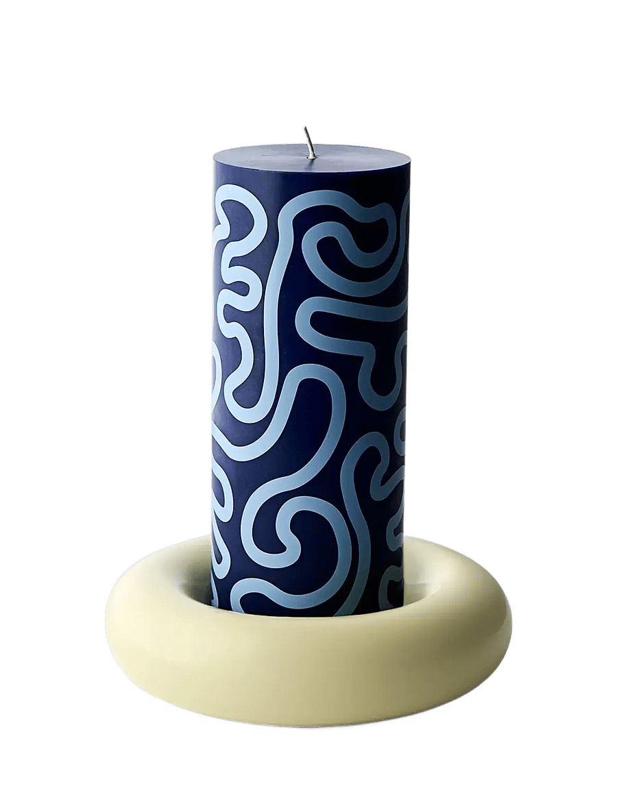 Studio About - BOB CANDLE HOLDER, LARGE, YELLOW - kerzenständer - yellow - 2