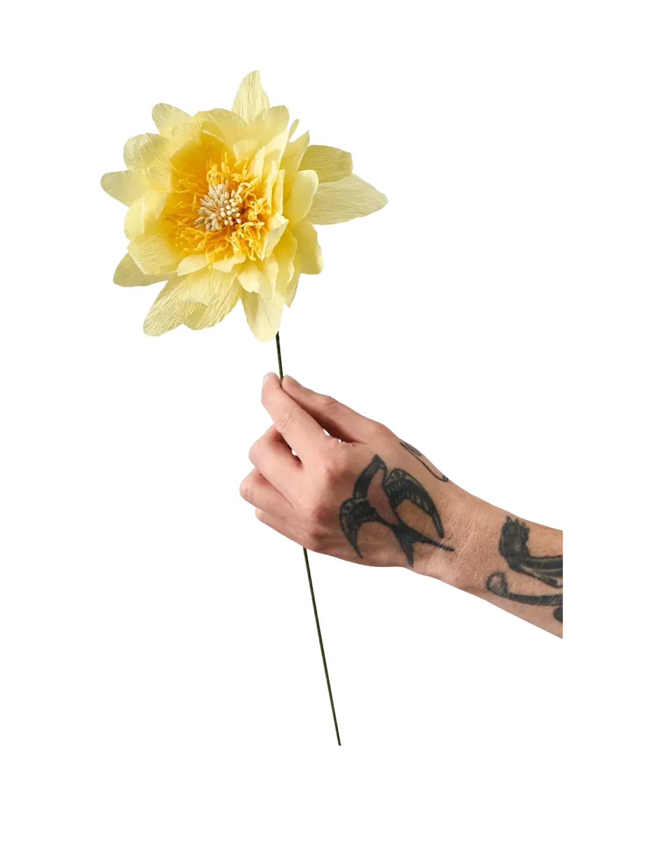 STUDIO ABOUT Paper Flower Gelb - One Size - Unisex