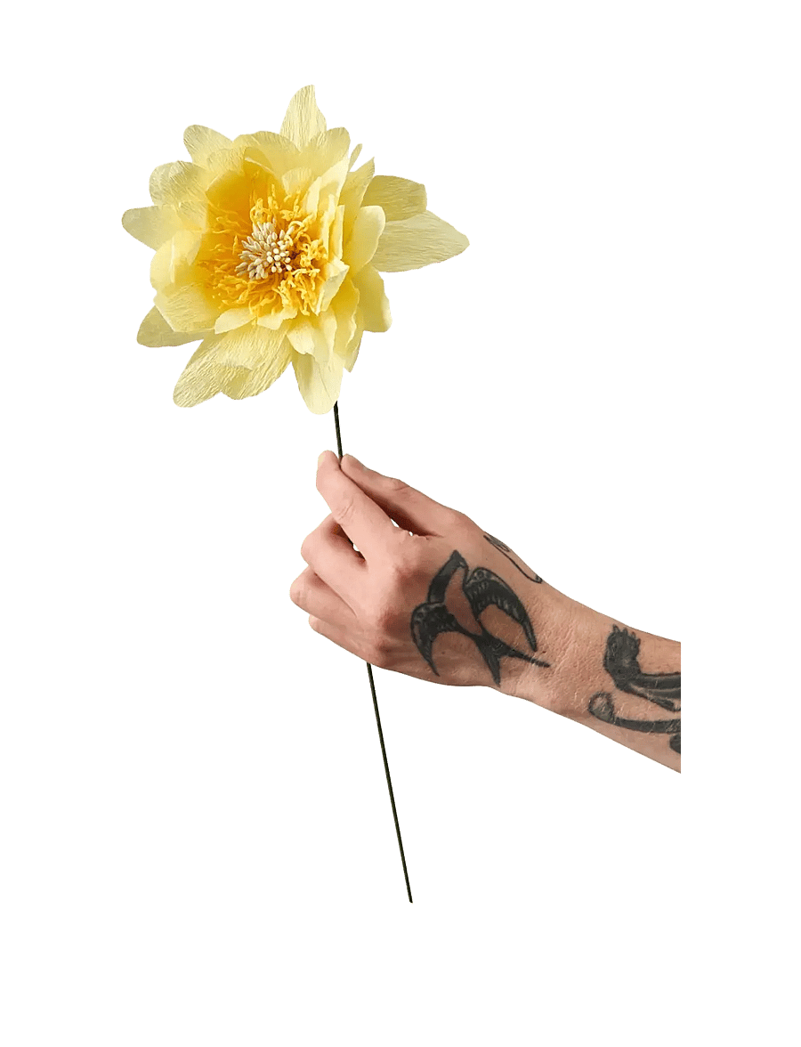 Studio About - PAPER FLOWER - die niedrigsten preise - yellow - 0