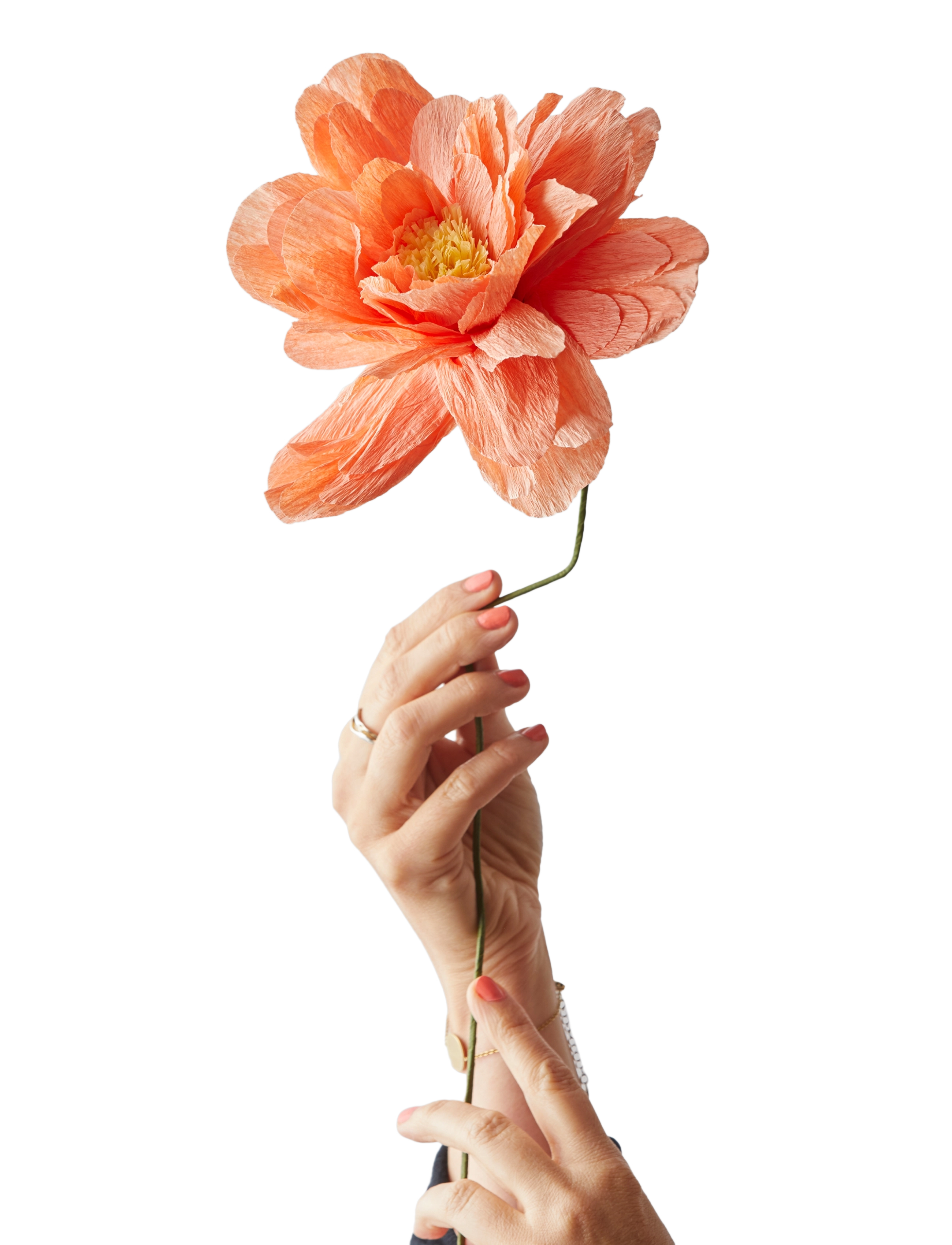 STUDIO ABOUT Paper Flower Coral - L:48CM - Unisex