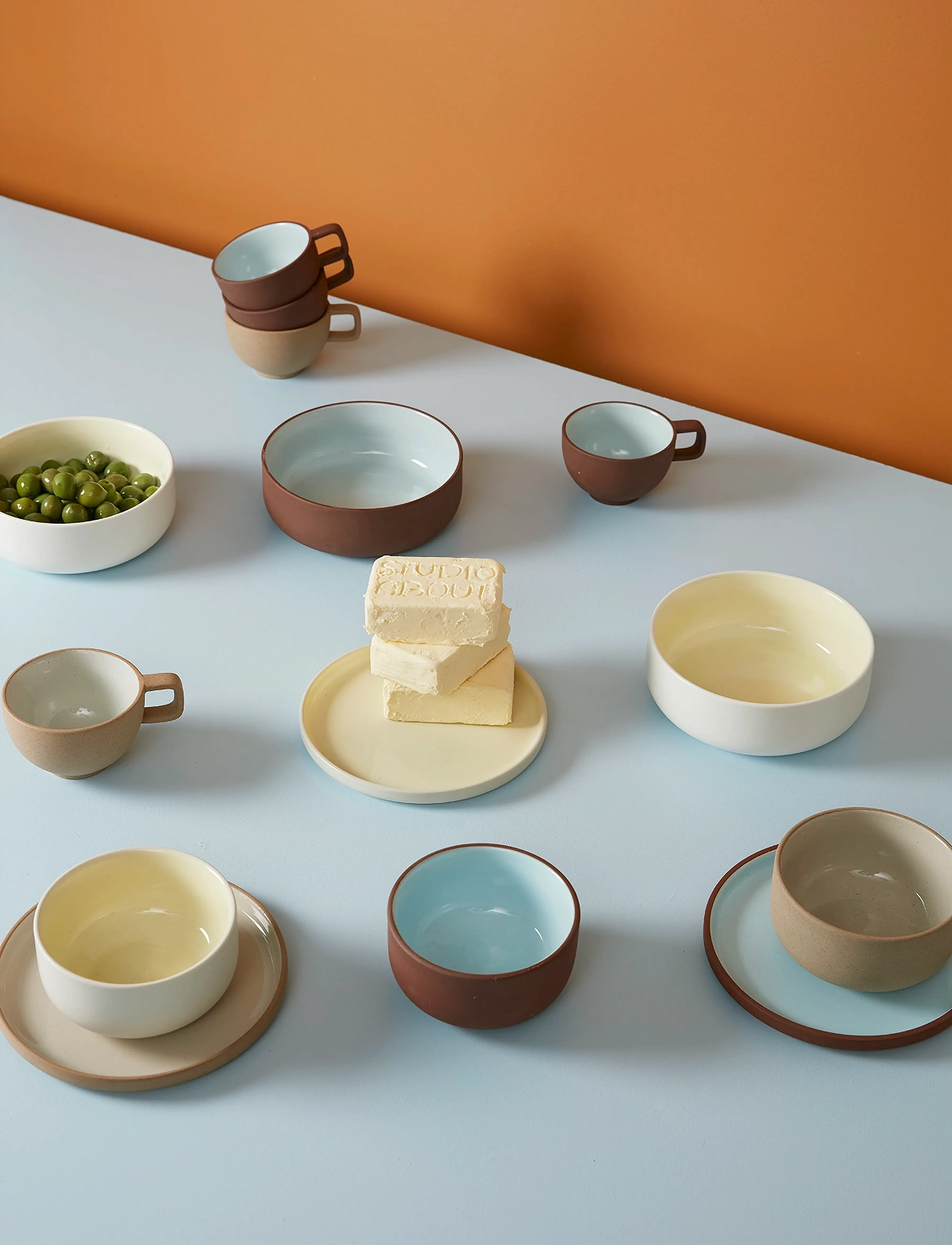 Studio About Clayware, Brunch Bowl, 2 Pcs, Ø 16 cm, Cream, Skåle > Morgenmadsskåle, Unisex