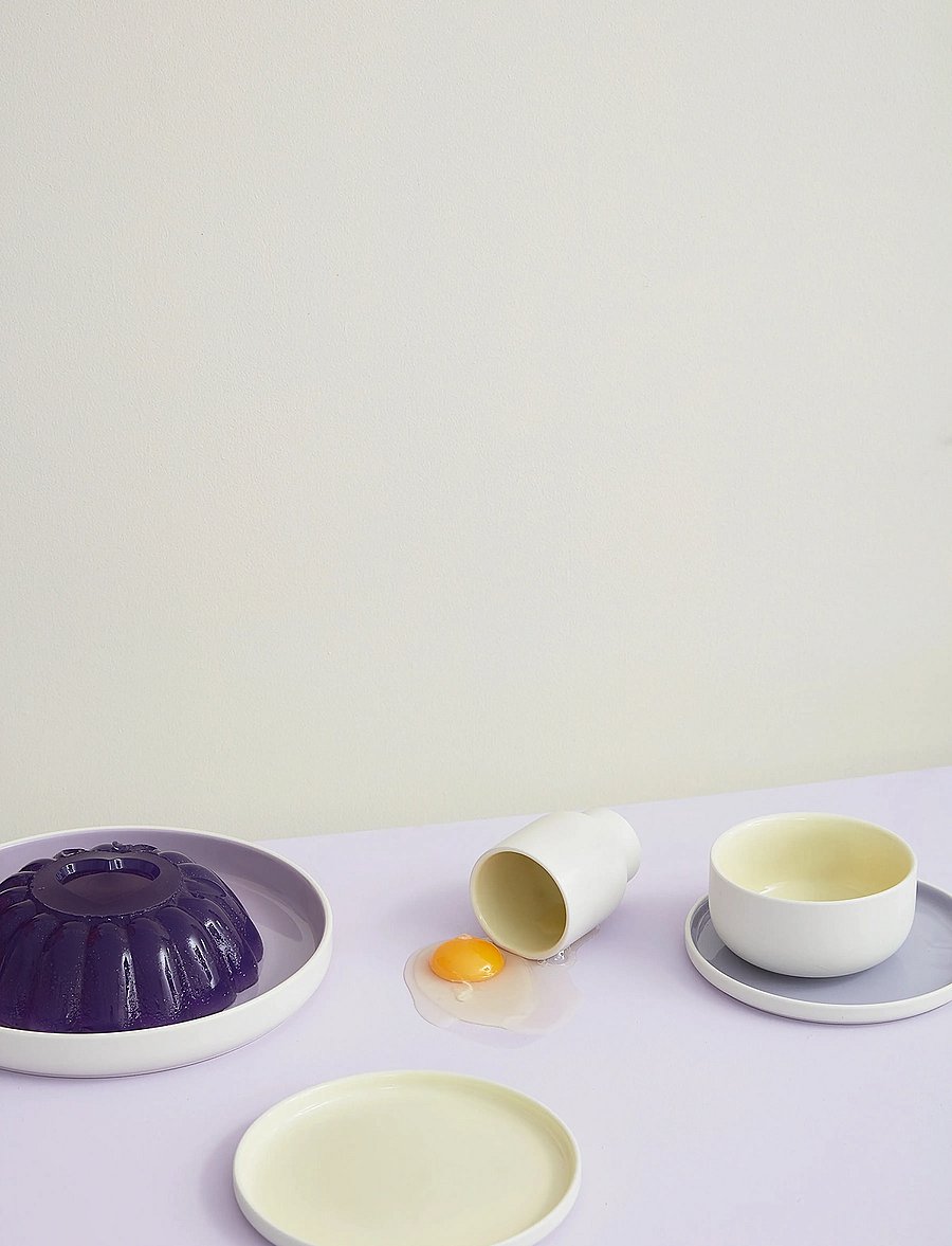 Studio About - CLAYWARE, BRUNCH BOWL, 2 PCS - hommikusöögikausid - ivory/yellow - 5