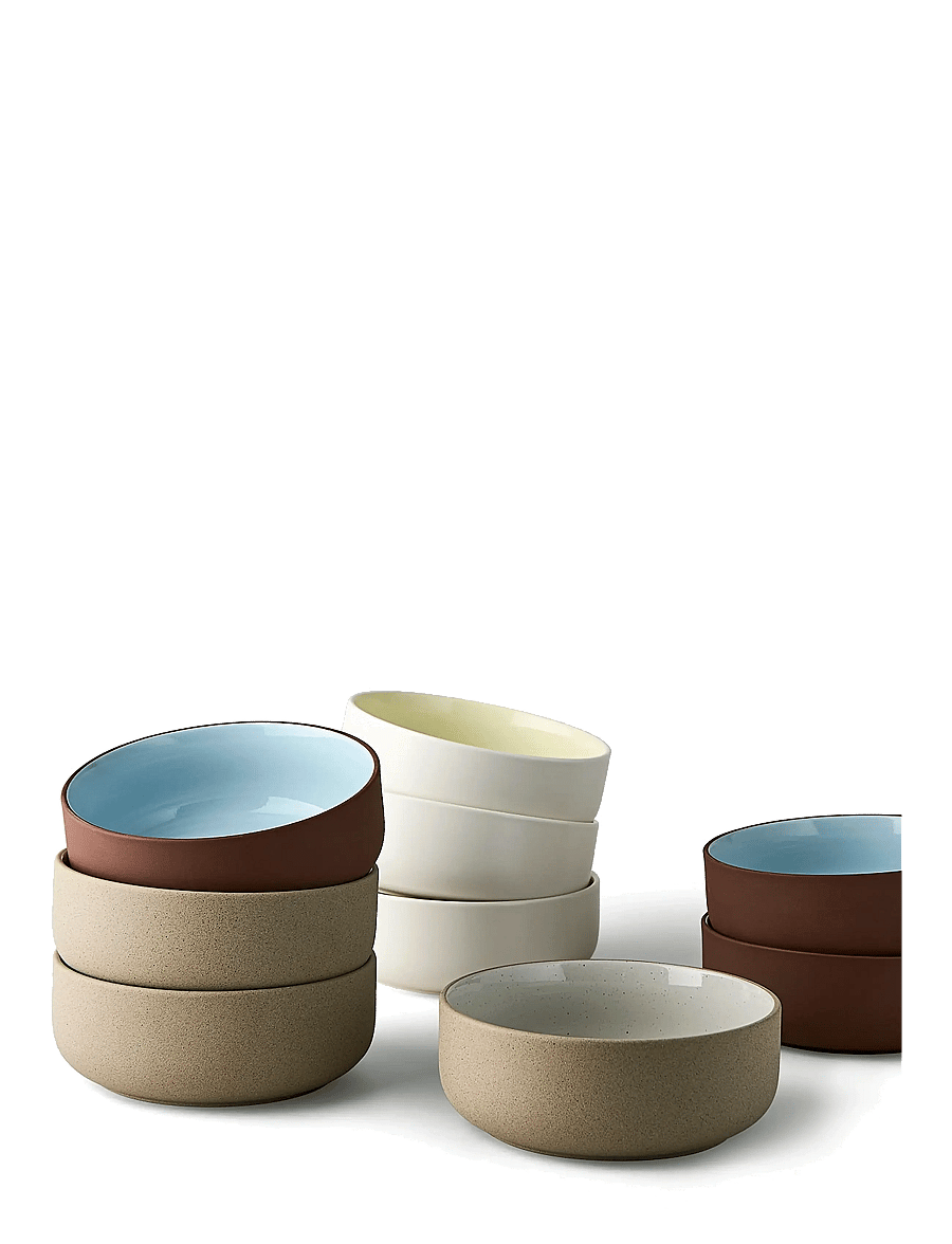 Studio About - CLAYWARE, BRUNCH BOWL, 2 PCS - hommikusöögikausid - ivory/yellow - 1