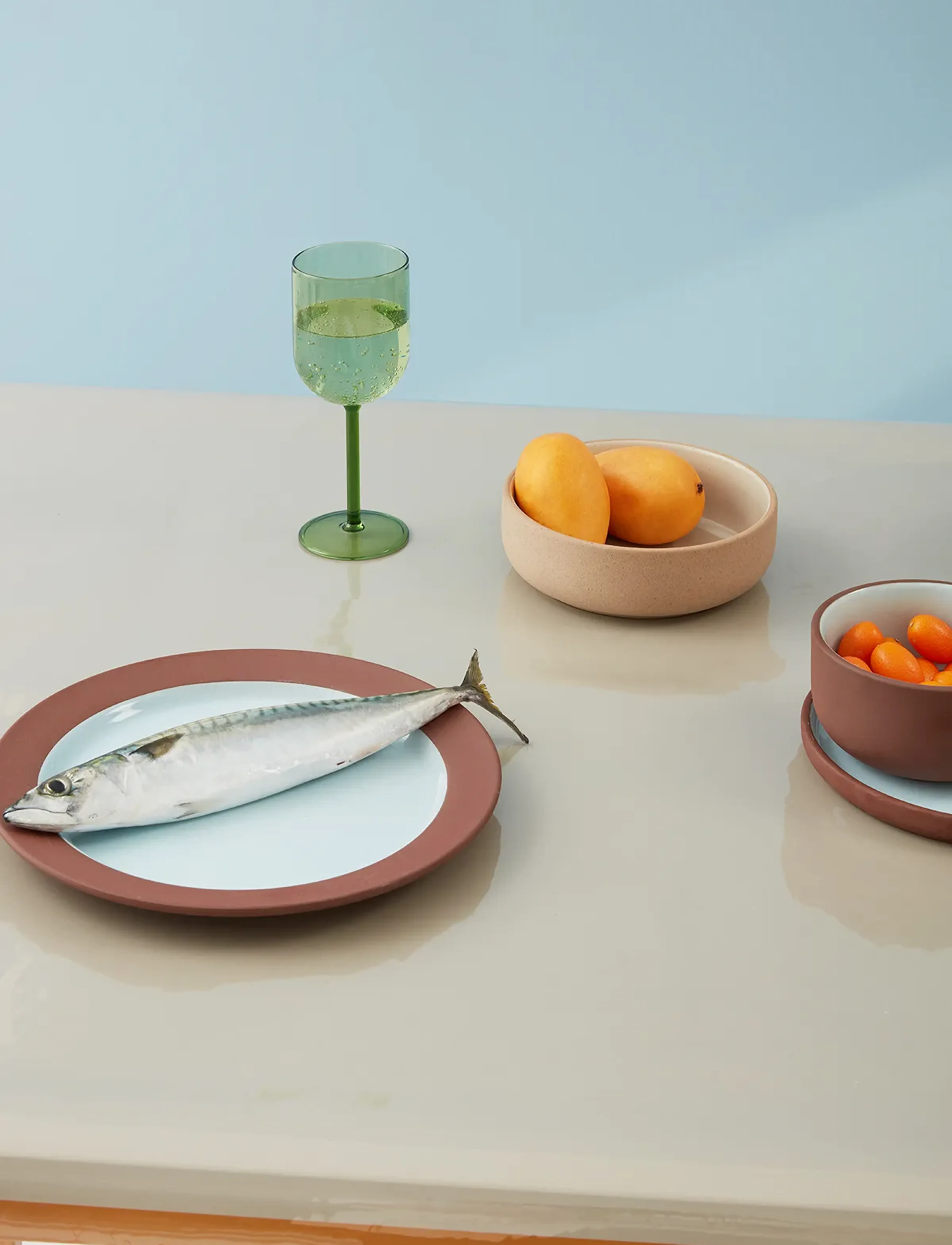 Studio About - CLAYWARE, BRUNCH BOWL, 2 PCS - breakfast bowls - sand/grey - 3