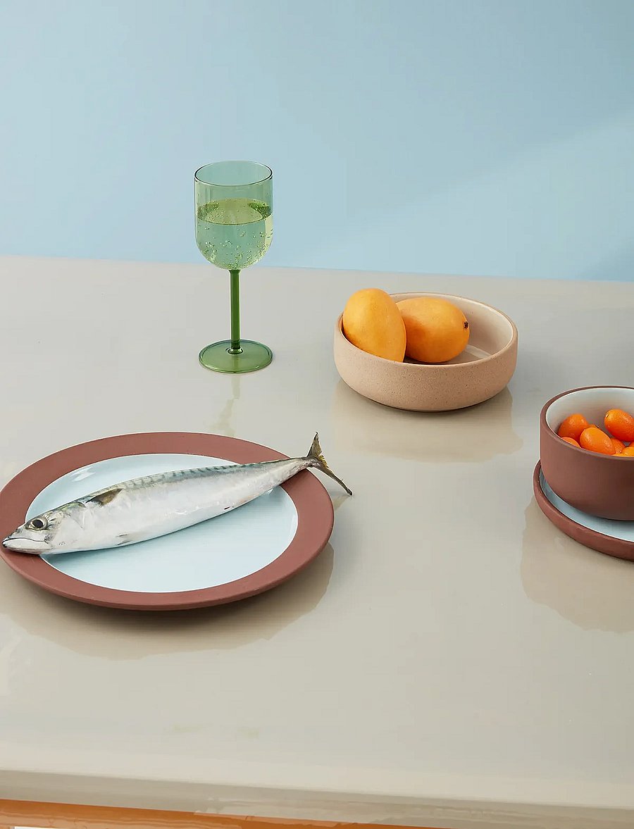 Studio About - CLAYWARE, BRUNCH BOWL, 2 PCS - müslischalen - sand/grey - 3