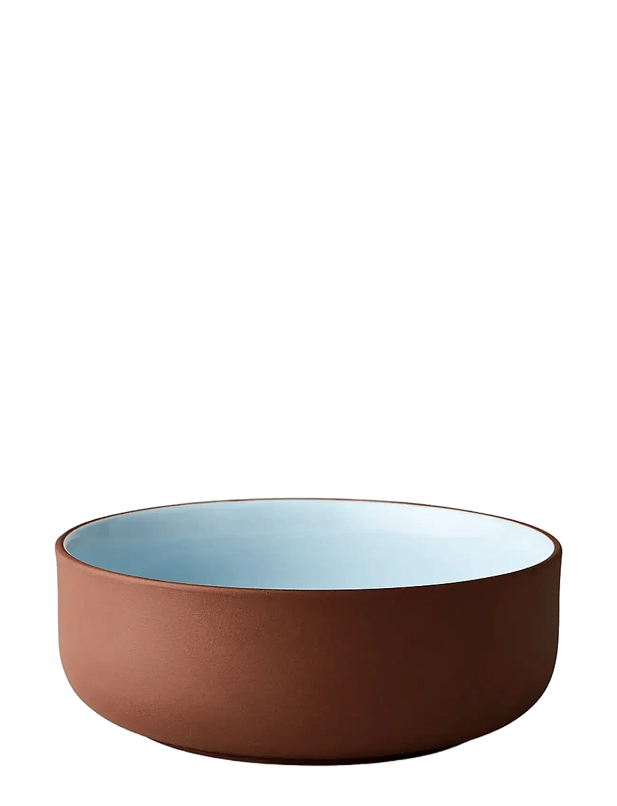 Studio About - CLAYWARE, BRUNCH BOWL, 2 PCS - müslischalen - terracotta/blue - 1