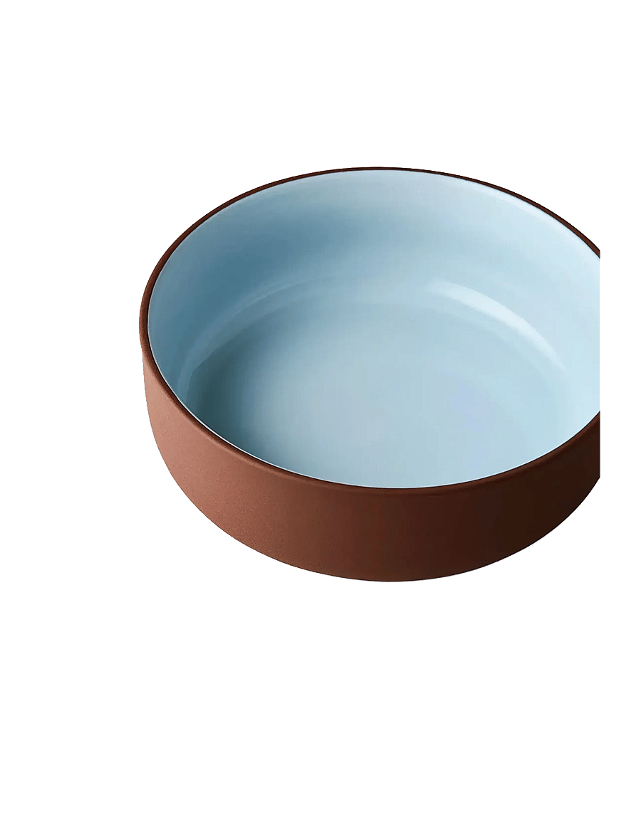 Studio About - CLAYWARE, BRUNCH BOWL, 2 PCS - müslischalen - terracotta/blue - 2
