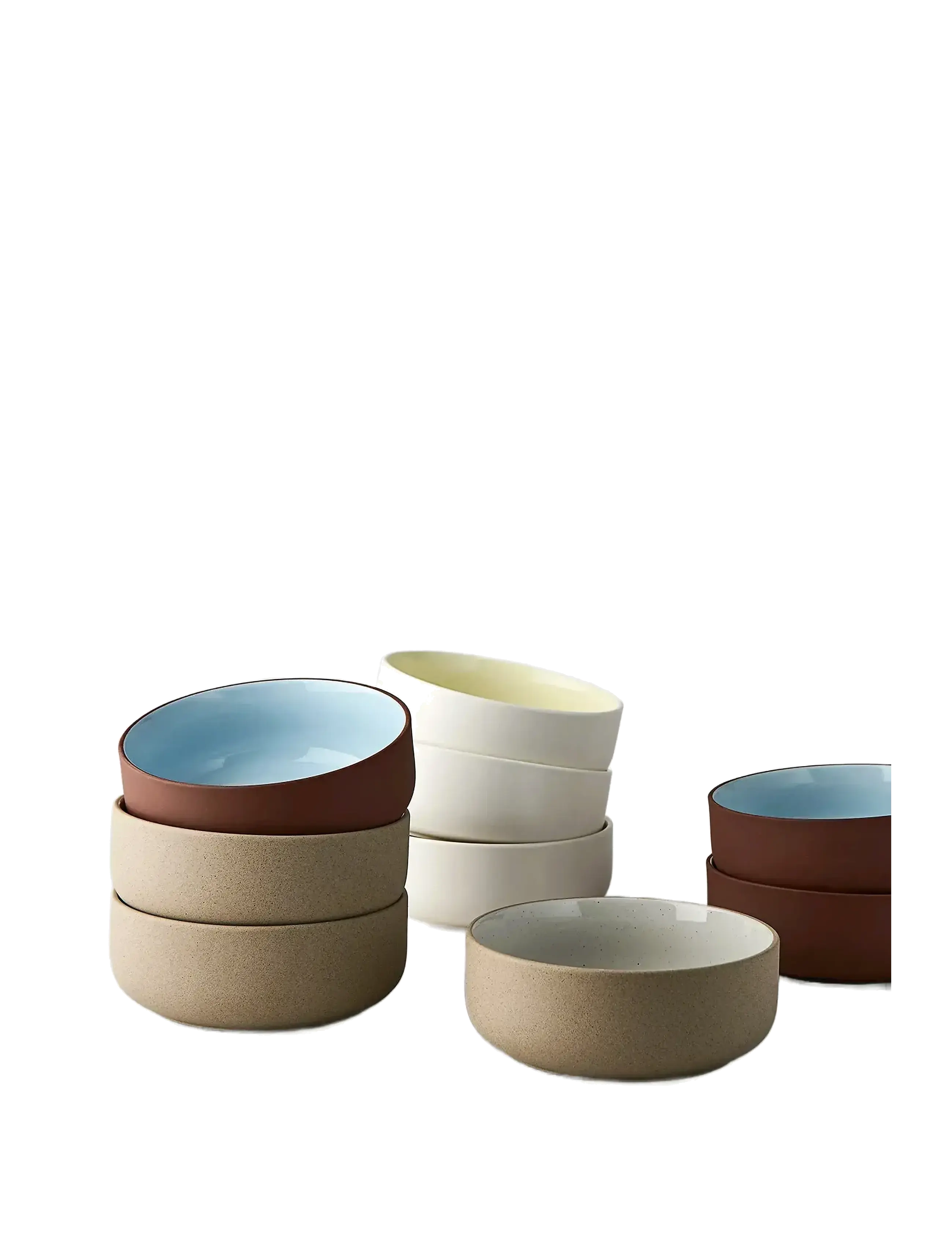 Studio About - CLAYWARE, BRUNCH BOWL, 2 PCS - laveste priser - terracotta/blue - 2