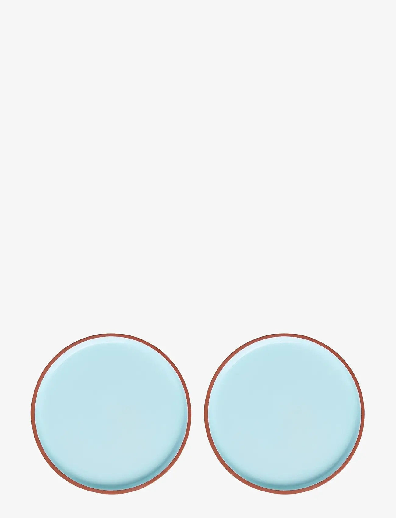 Studio About - PLATE, MEDIUM - geschenke unter 50€ - terracotta/blue - 0