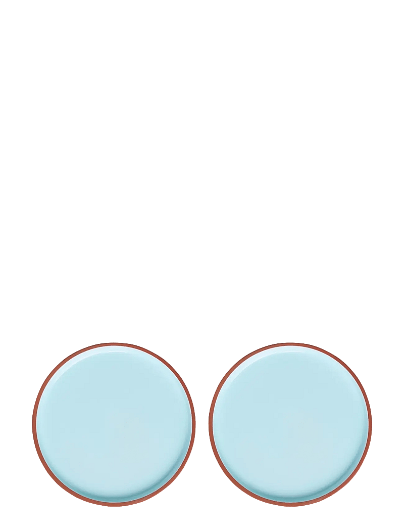 Studio About - PLATE, MEDIUM - geschenke unter 50€ - terracotta/blue - 0