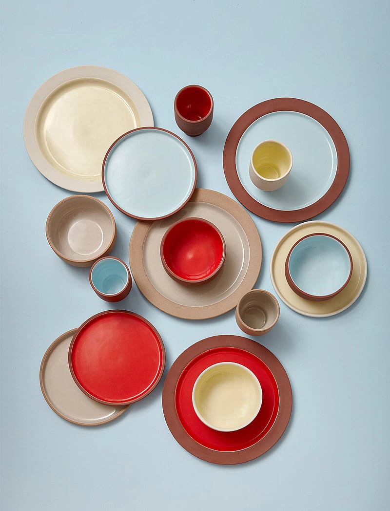 Studio About - PLATE, MEDIUM - geschenke unter 50€ - terracotta/blue - 1