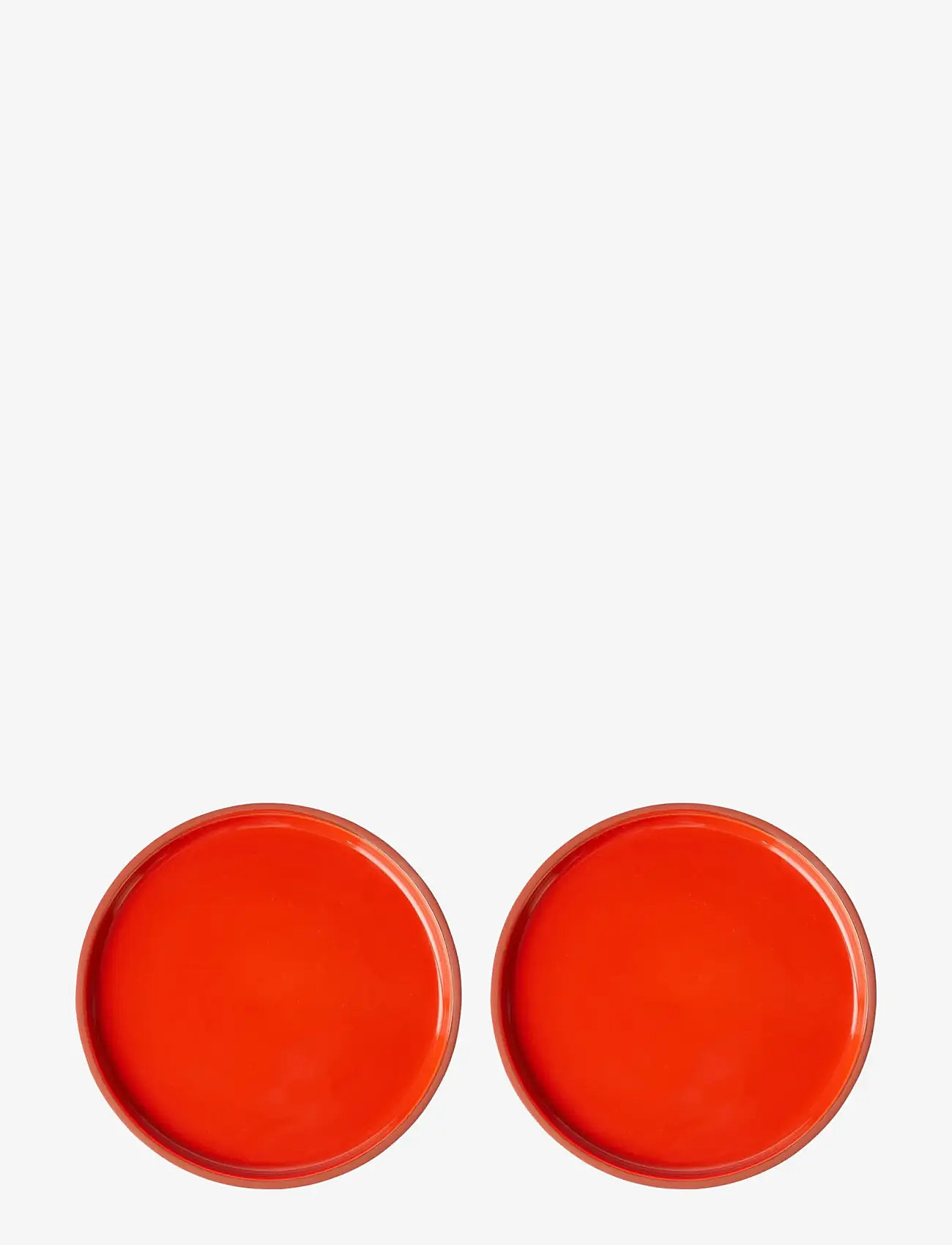 Studio About - PLATE, MEDIUM - frühstücksteller - terracotta/red - 0