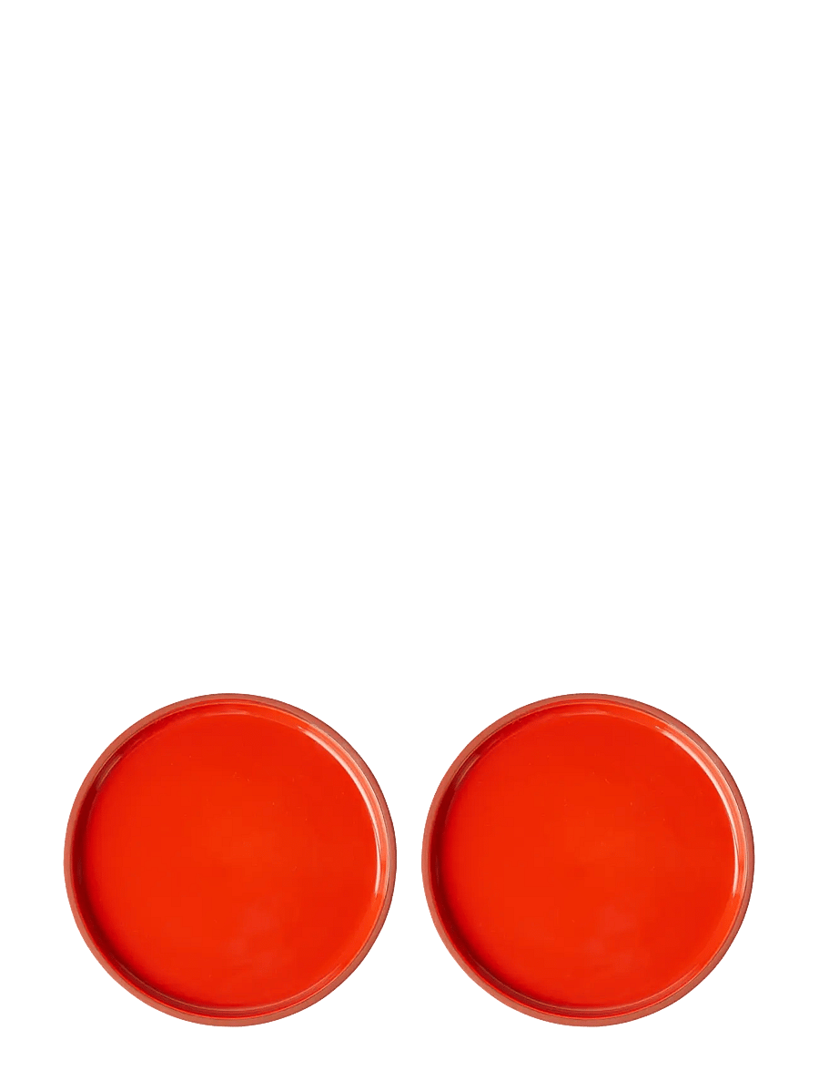 Studio About - PLATE, MEDIUM - frühstücksteller - terracotta/red - 0
